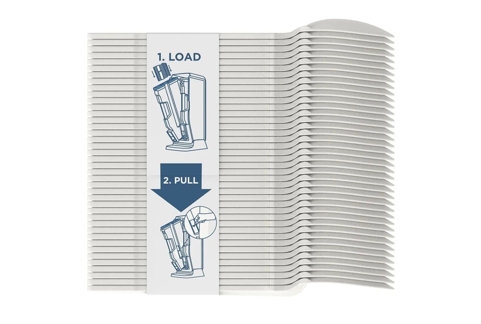 Dixie Ultra Smart Stock Series-T Compostable Plastic Tea Spoon Refill Beige - Thumbnail 5