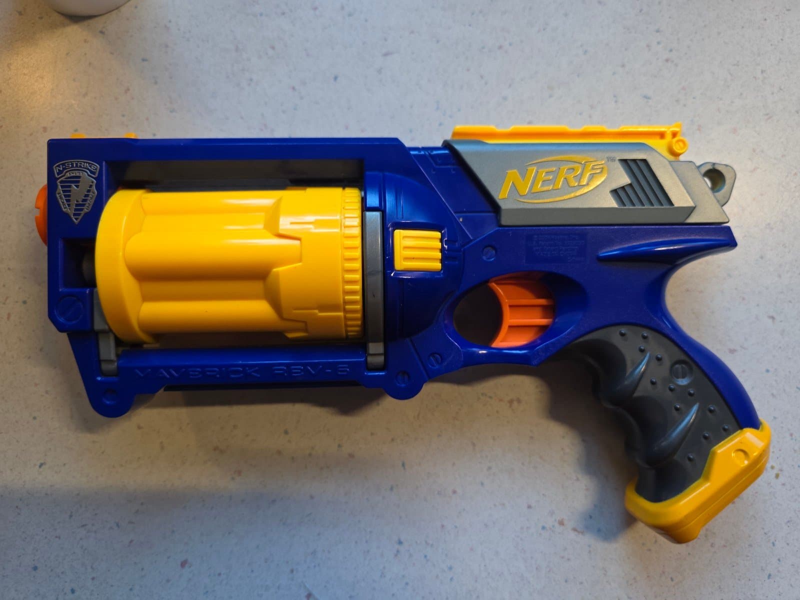 Nerf Maverick REV-6 N-Strike Revolver Dart Blaster - Image 1