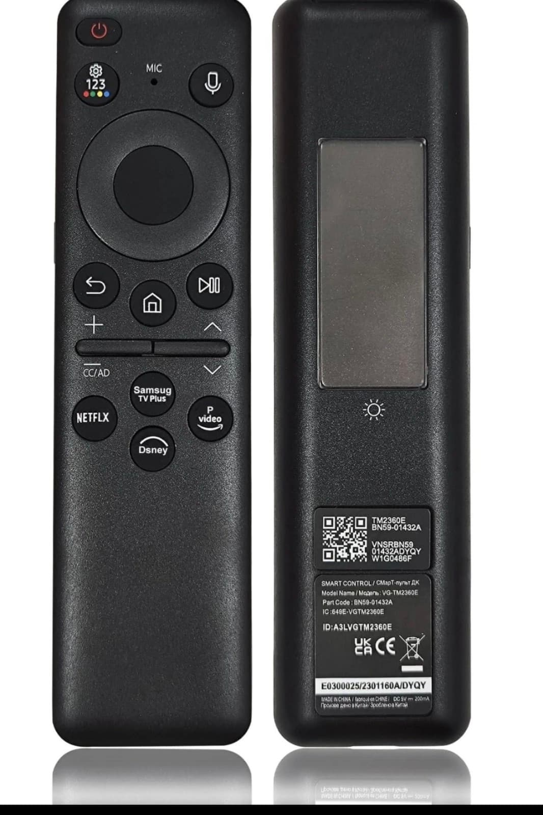 BN59-01432A TM2360E Solar Voice Remote Compatible with Samsung Neo QLED 8K HD - Thumbnail 2
