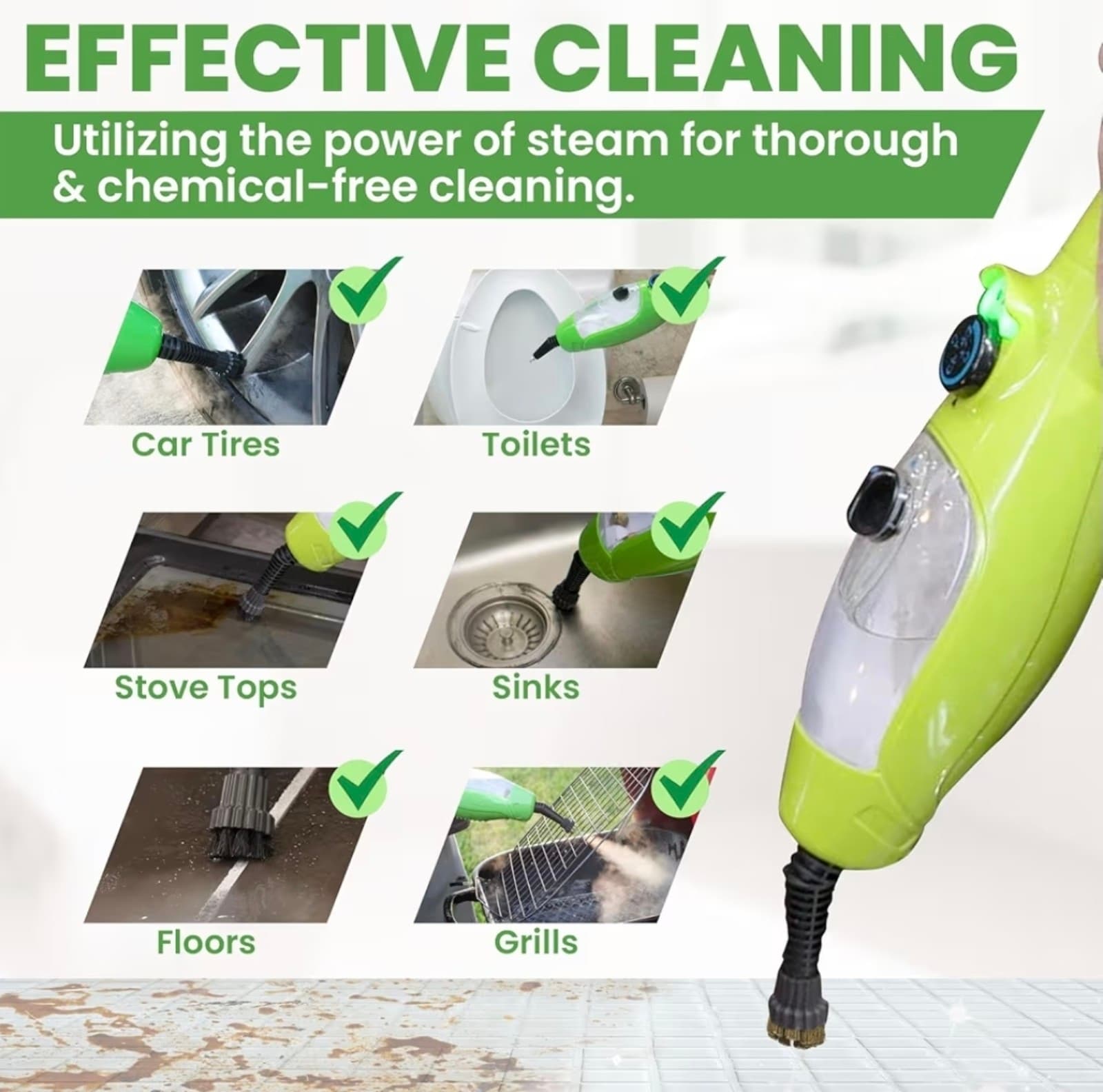 Steam Mop 6-Pack Replacement Micro-Scrubbing Brushes - Thumbnail 5