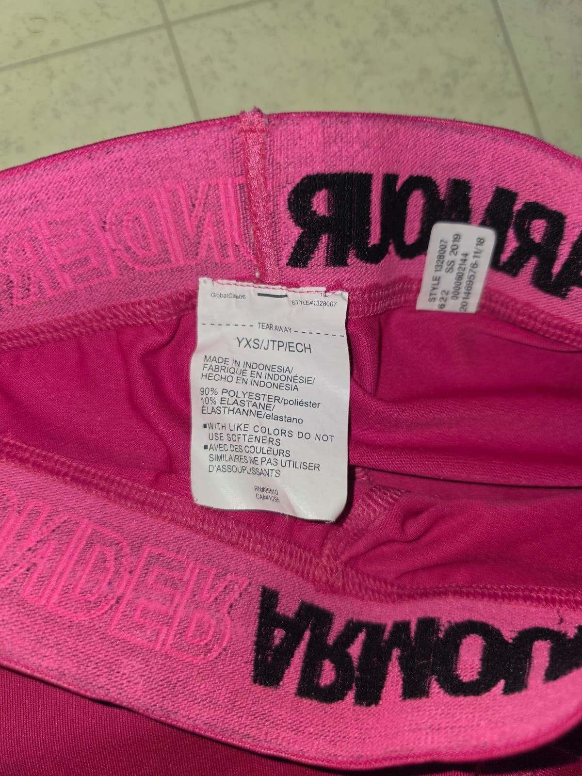 Girls Under Armour Thermals size XS - Thumbnail 2