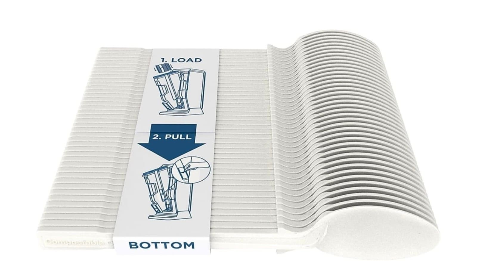 Dixie Ultra Smart Stock Series-T Compostable Plastic Tea Spoon Refill Beige - Thumbnail 4