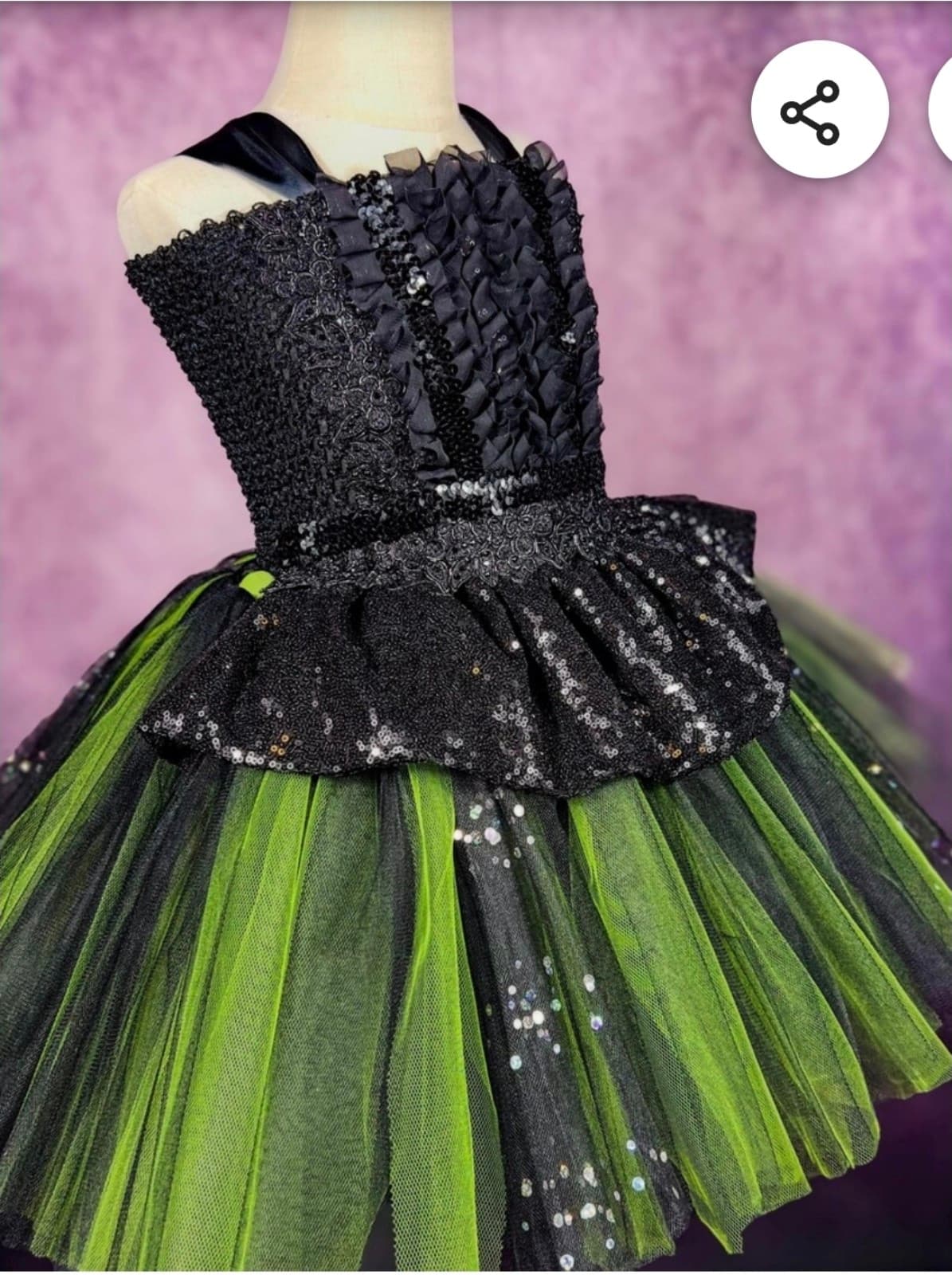 Girls Light up Witch Costume size 4/6 - Thumbnail 5