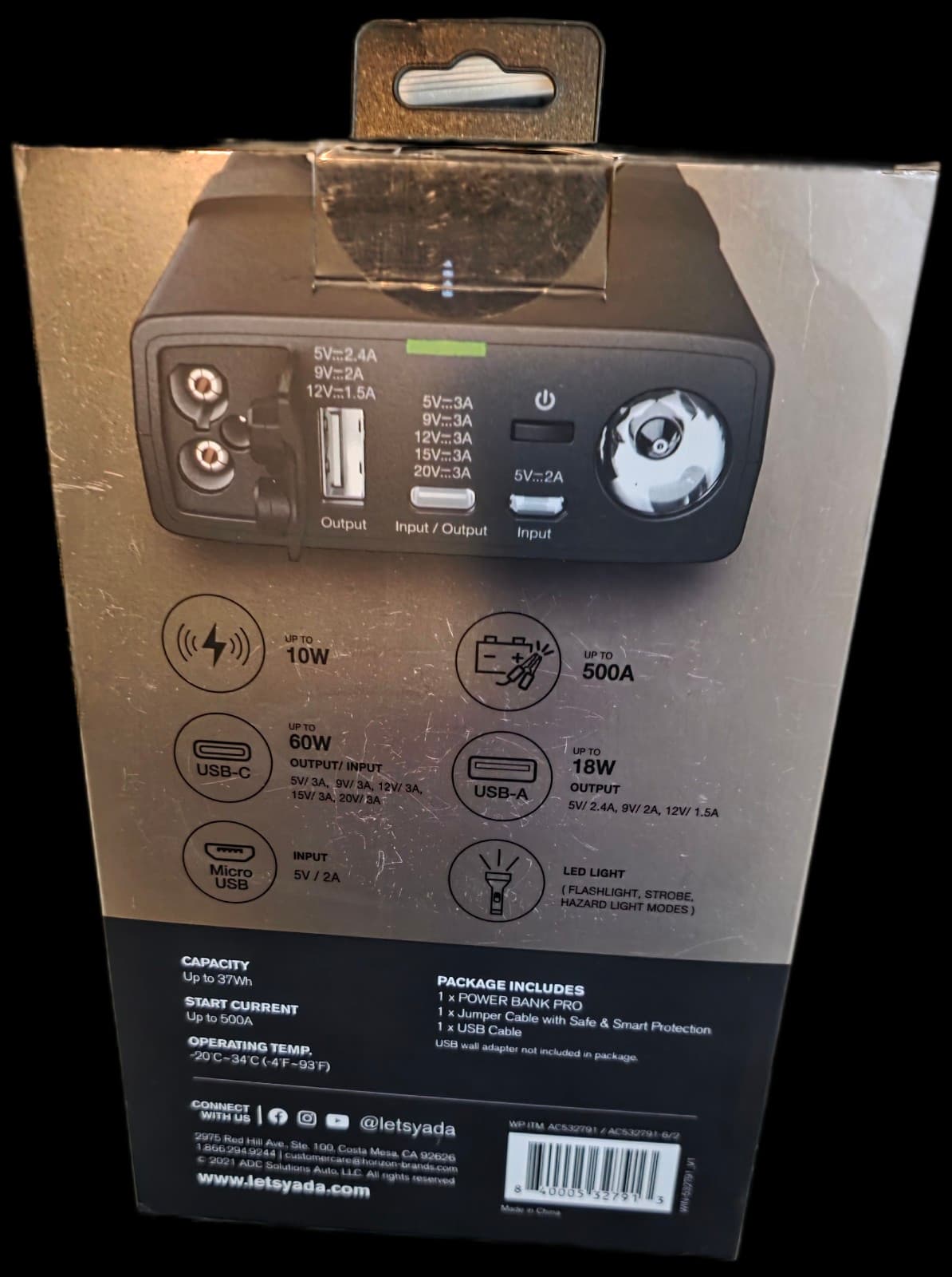 Jump Starter & Power Bank Pro 60W USB-C & 12V - Thumbnail 3