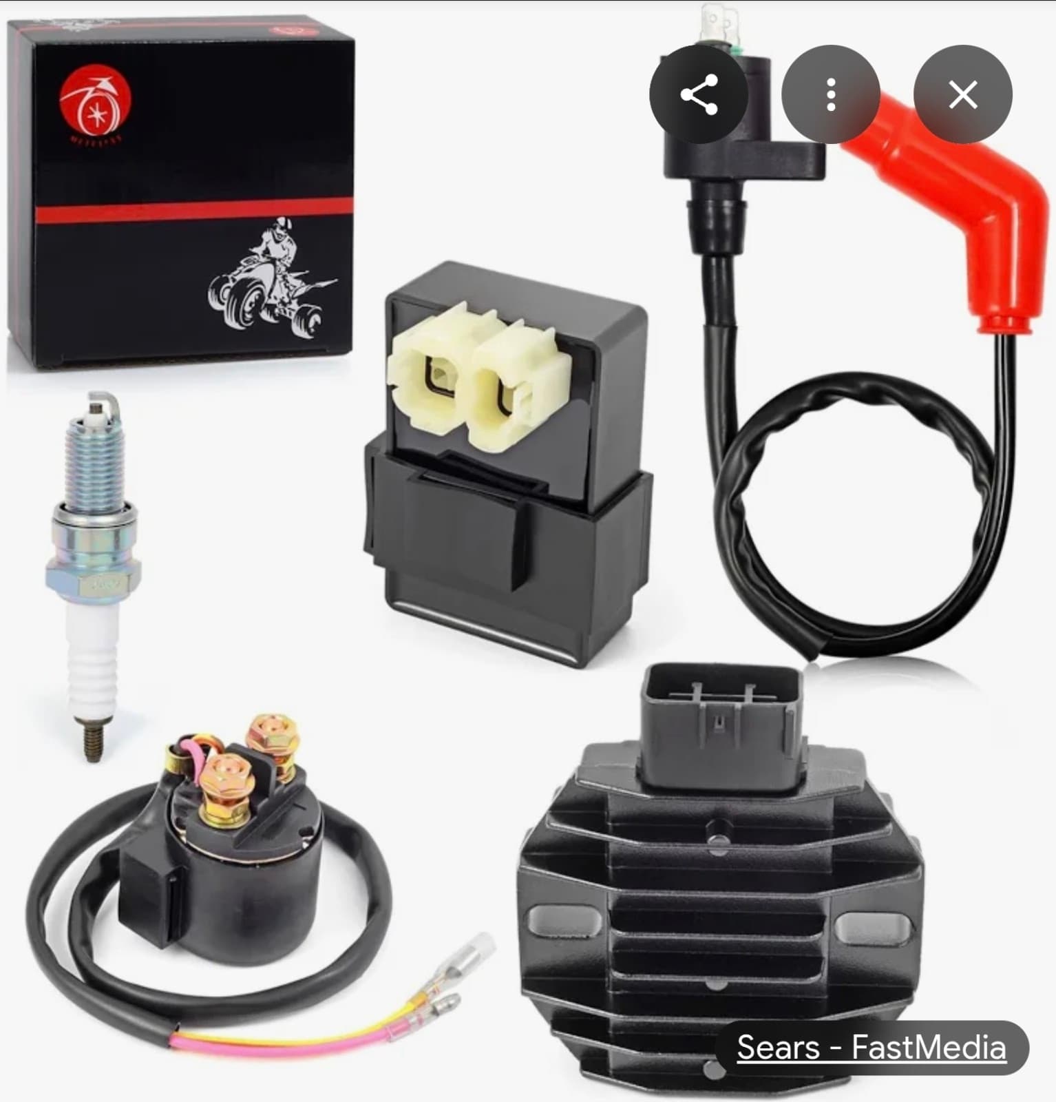 Ignition Coil Voltage Regulator Rectifier Relay Kit for Honda Recon 250 TRX250 - Thumbnail 2