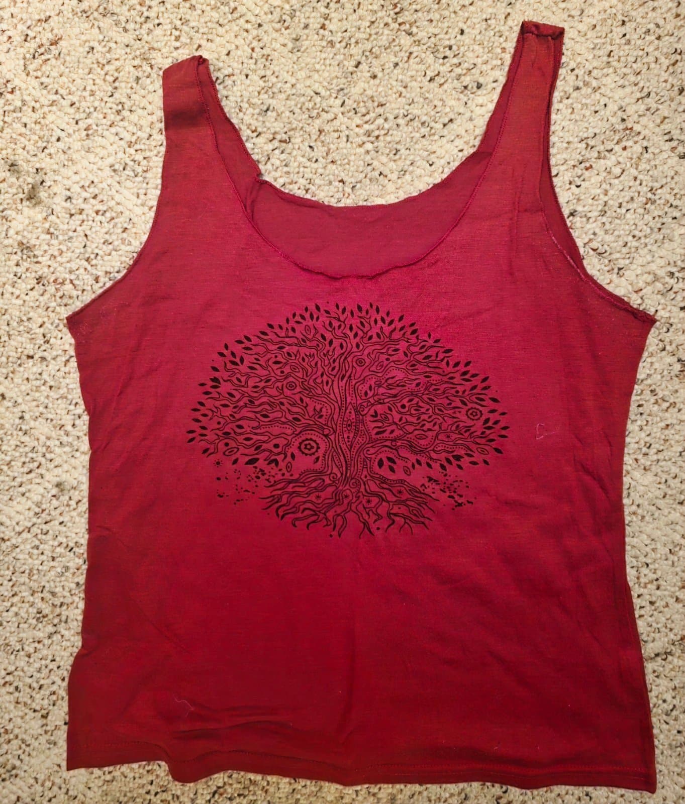 Women's Tank top Boho Style Tree sz Medium - Image 1