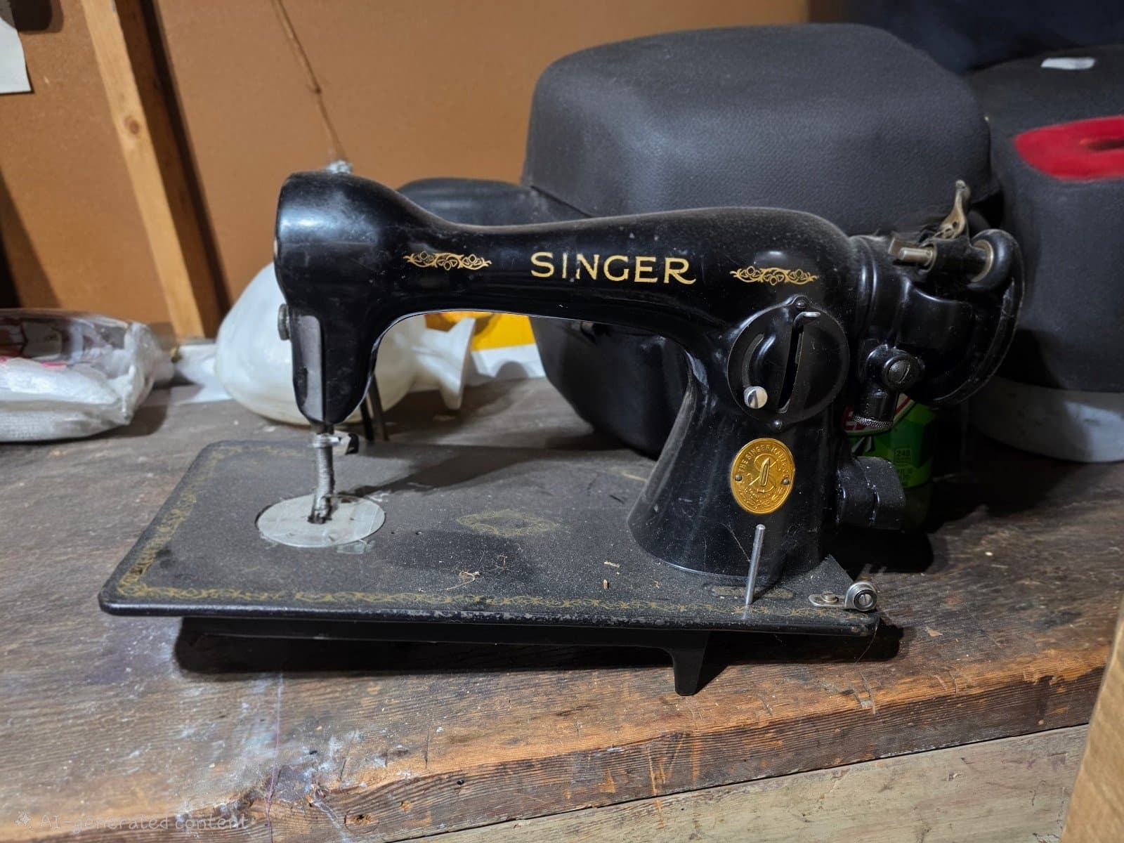 Vintage Singer 15-91 Sewing Machine Clean - Thumbnail 3