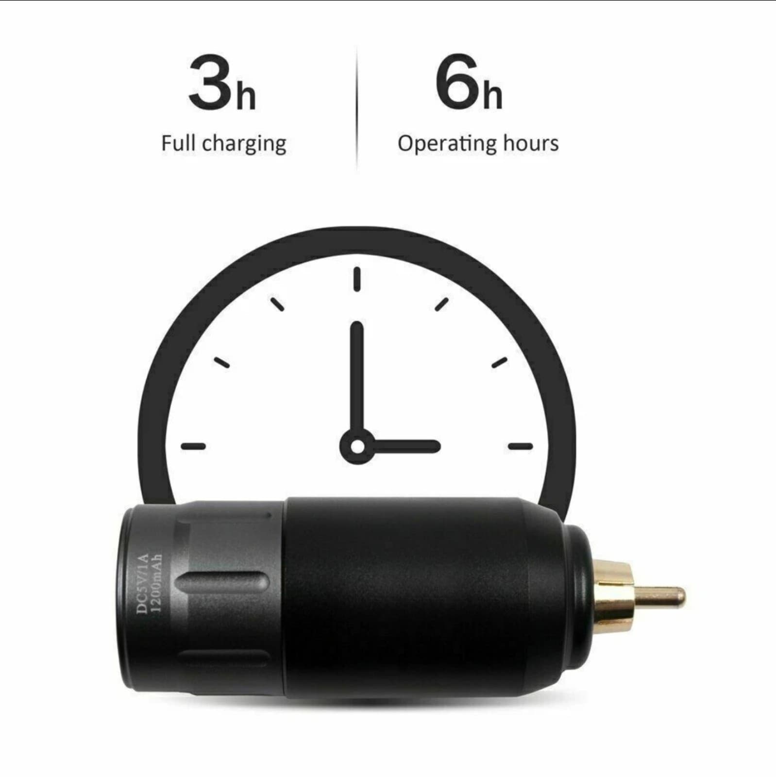 Mini Wireless Tattoo Battery Pack Power Supply For RCA Rotary Tattoo Machine - Thumbnail 6