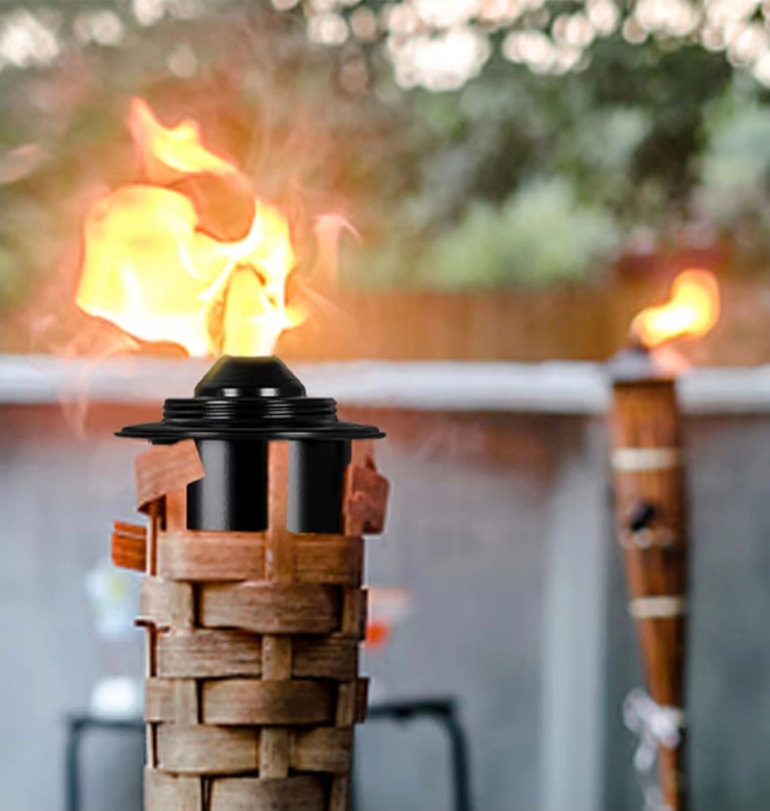 Torch Replacement Canisters, Bamboo Lantern Refillable Torches 12oz - Thumbnail 6