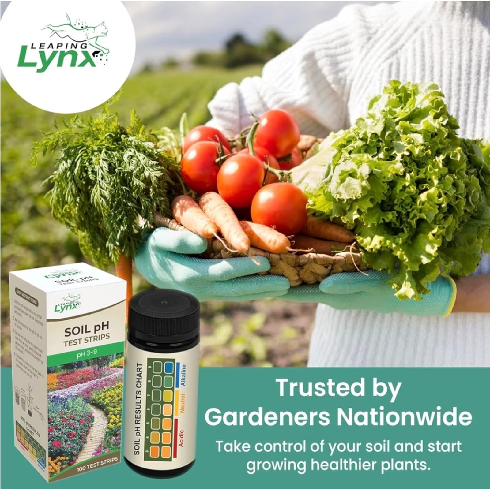 Soil pH Test Kit (3-9 Range) – 100 Test Strips for Garden, Lawn, Vegetable & Flo - Thumbnail 7