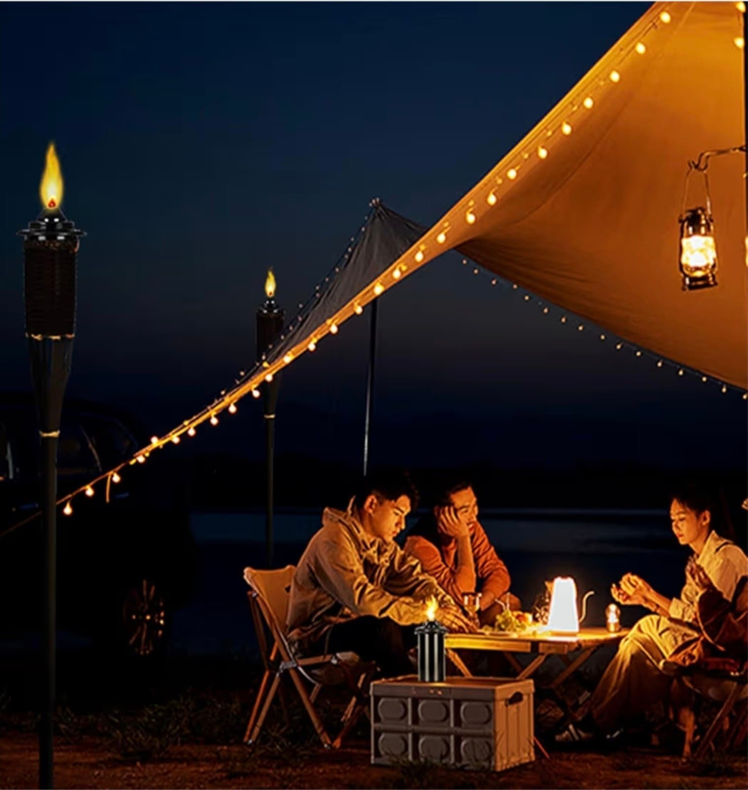 Torch Replacement Canisters, Bamboo Lantern Refillable Torches 12oz - Thumbnail 7