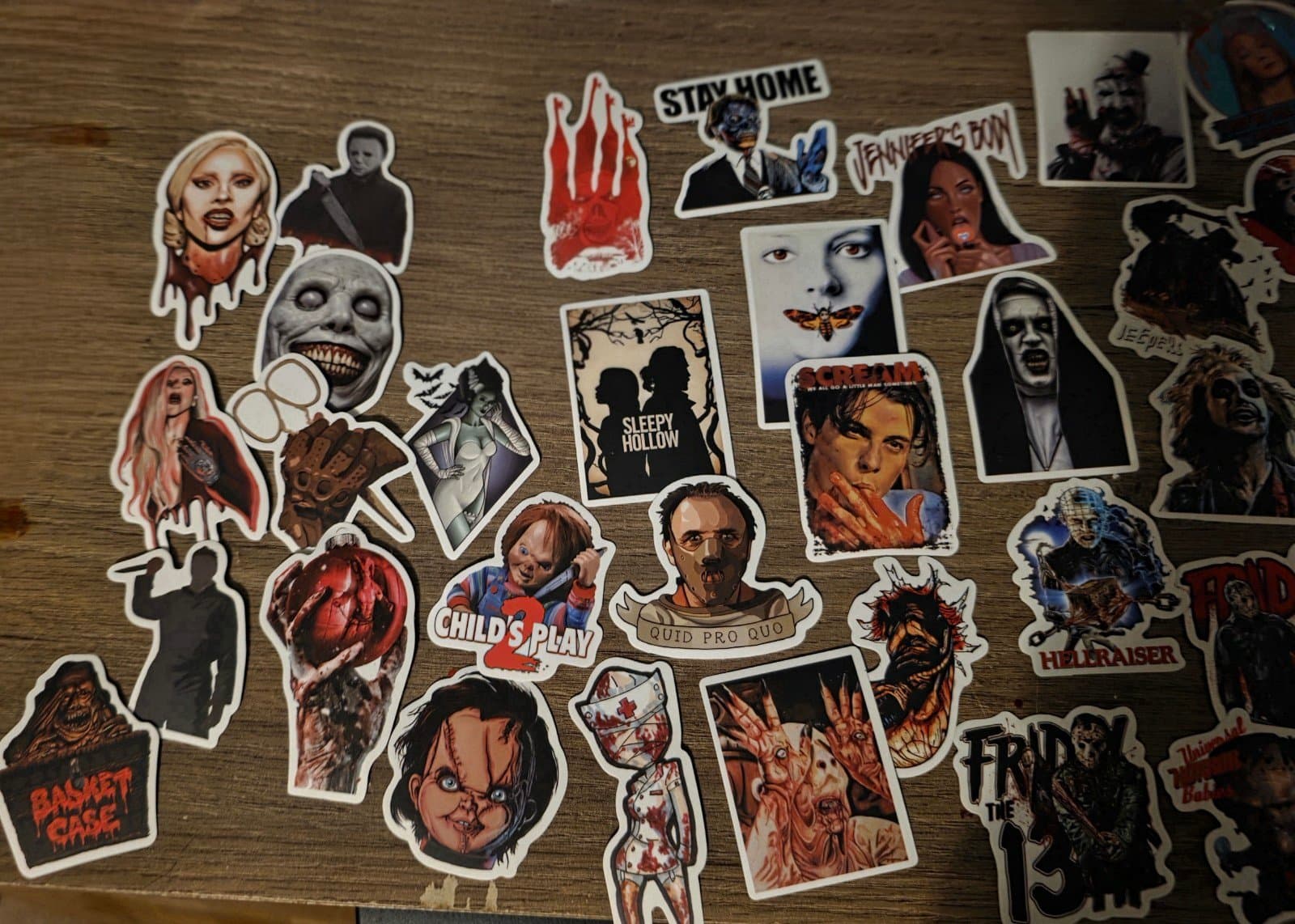 Horror Movie Stickers 100ct - Image 1