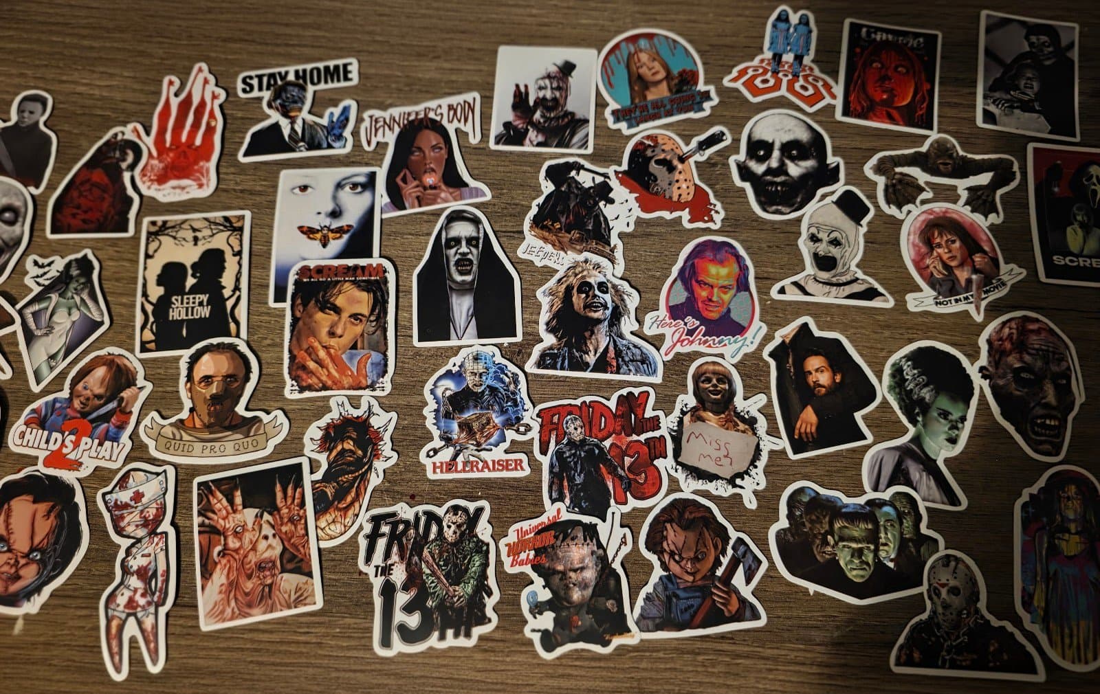 Horror Movie Stickers 100ct - Thumbnail 2