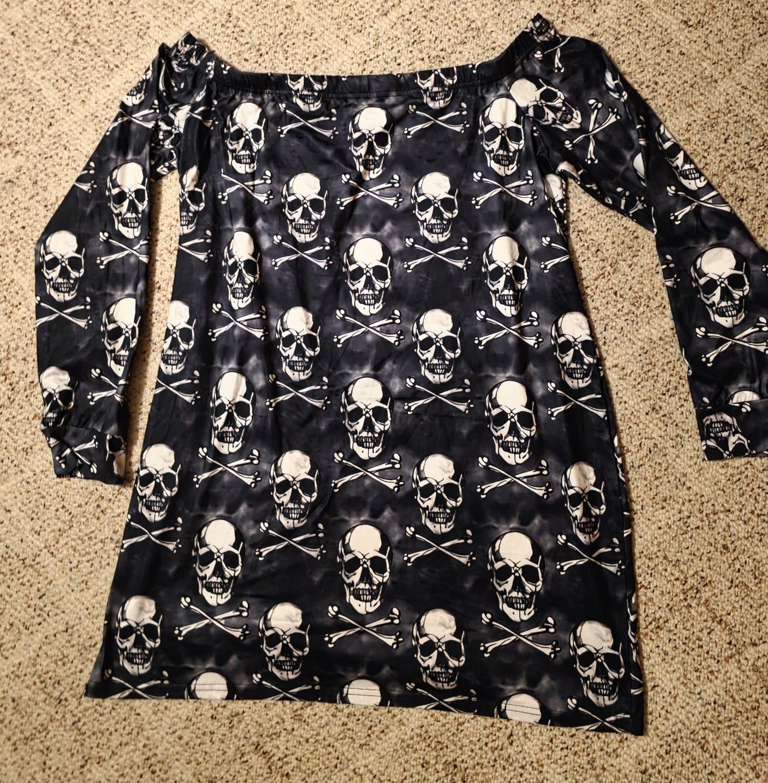 Women's Skull Shirt/Dress sz 3X - Thumbnail 2
