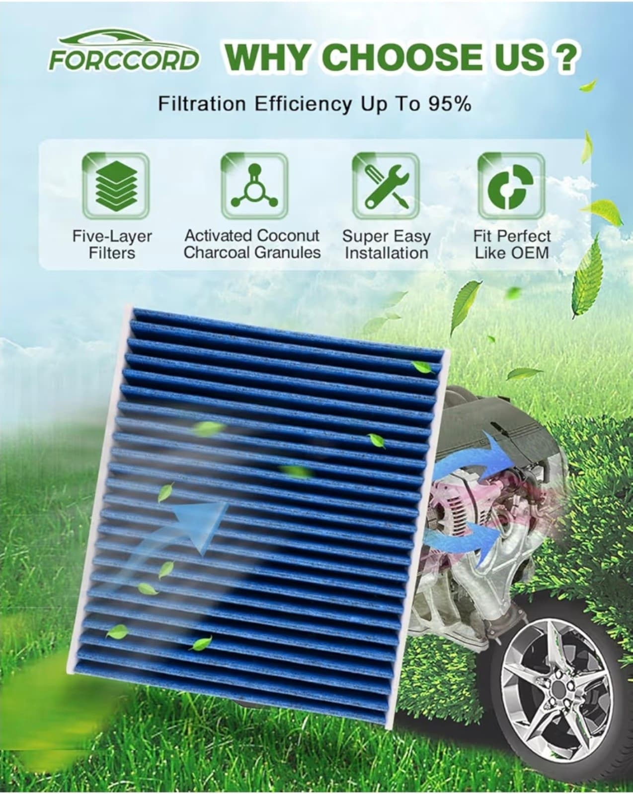 Air Filter fit for FORD F-150 (2015-2026) / EXPEDITION 2018-2024 Cabin & Engine - Thumbnail 3