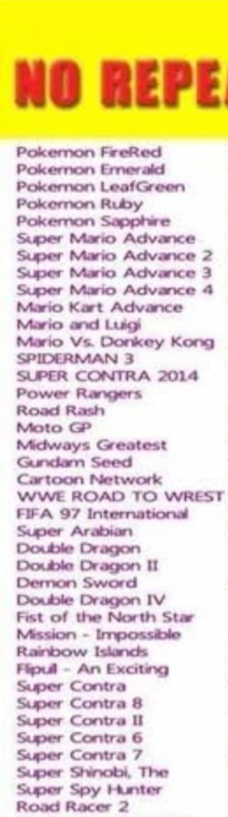 Gameboy Multi-Game Cartridge 369-in-1 - Thumbnail 4