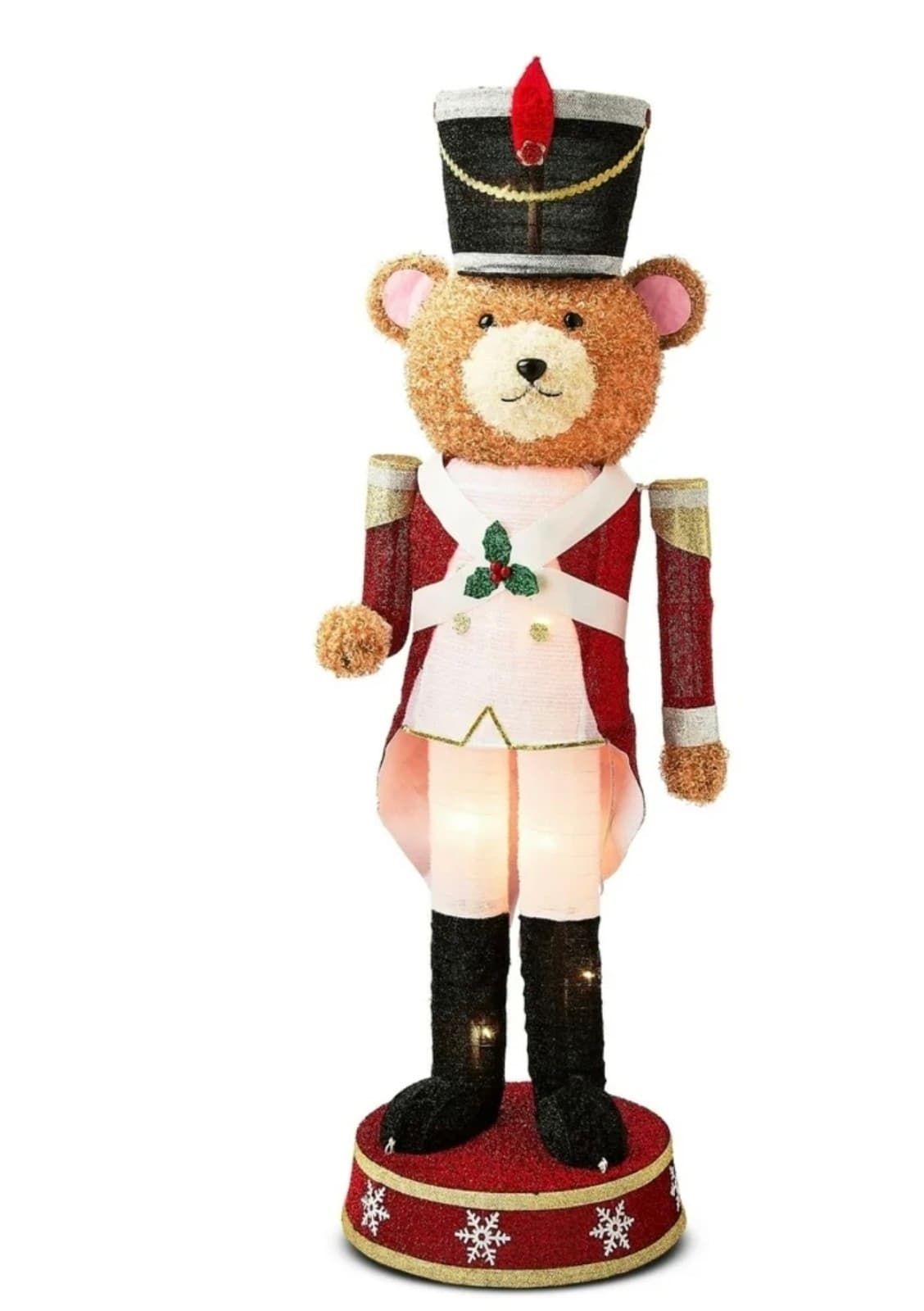 Christmas Nutcracker Bear 62in Collapsible - Image 1