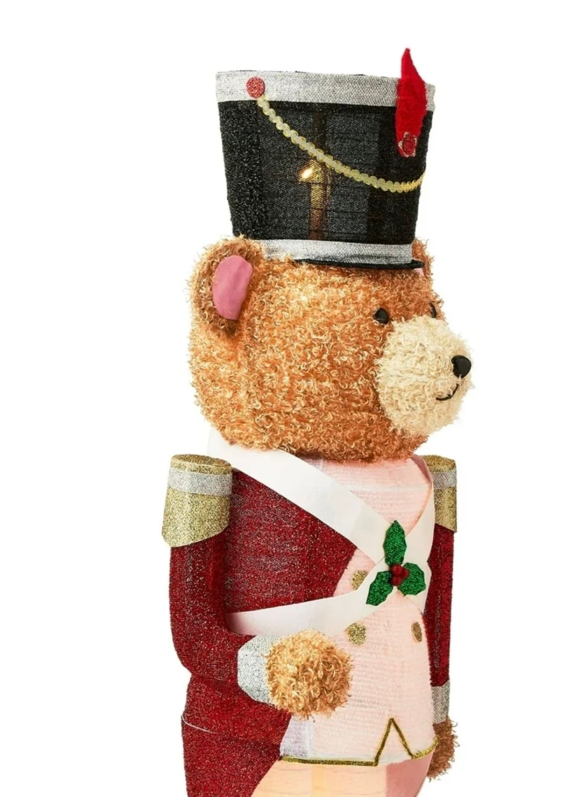 Christmas Nutcracker Bear 62in Collapsible - Thumbnail 4