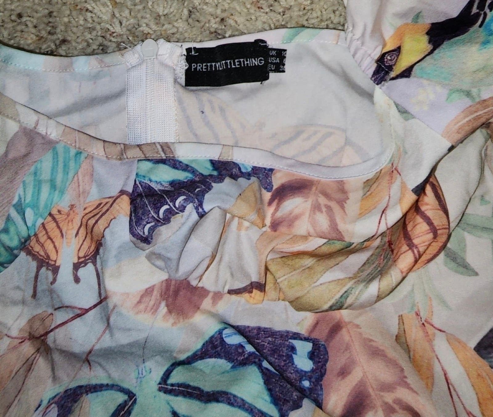 Butterfly Mini Dress by Pretty Little Things - Thumbnail 6