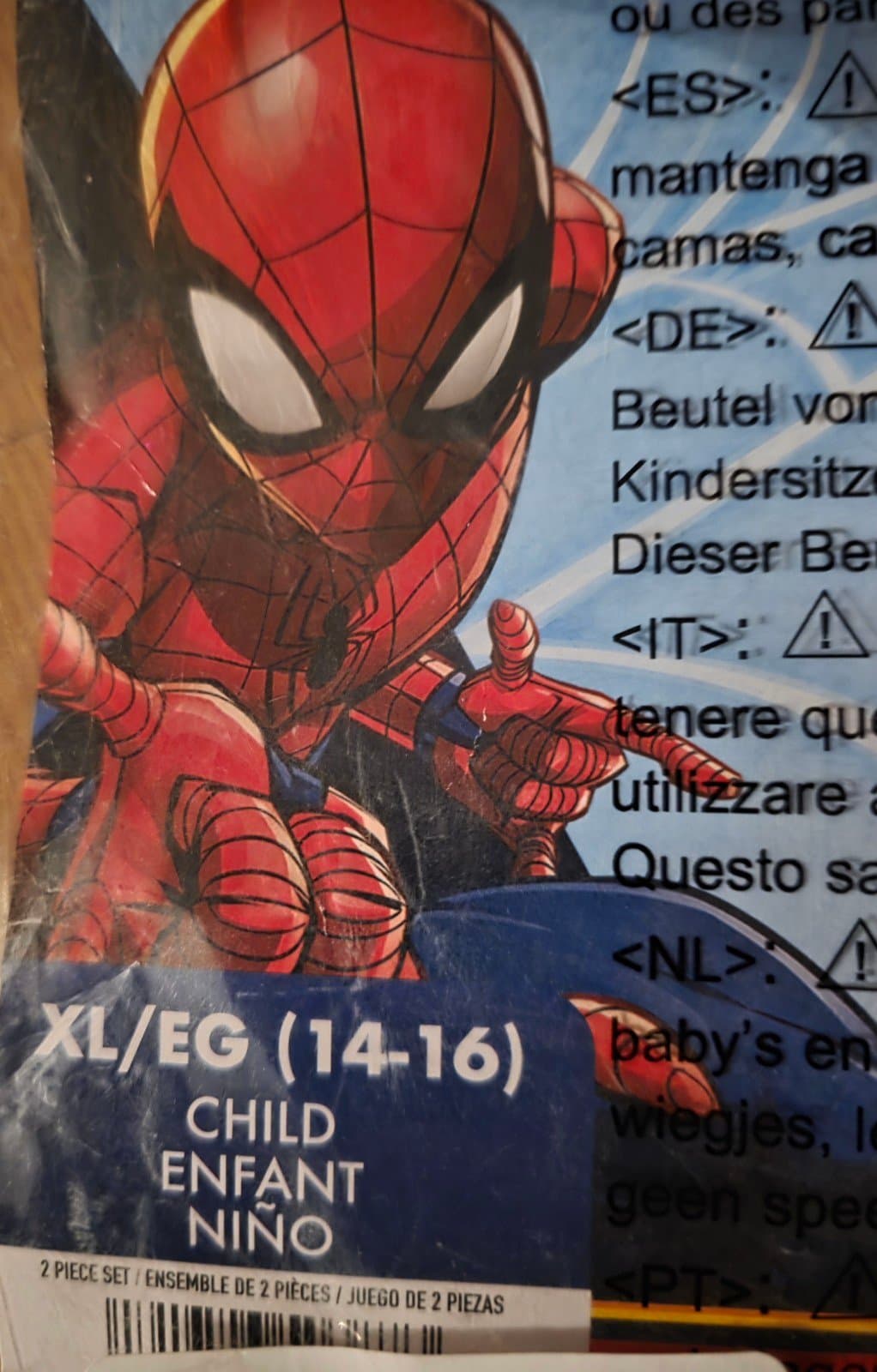 Spiderman Costume sz Children's XL - Thumbnail 2