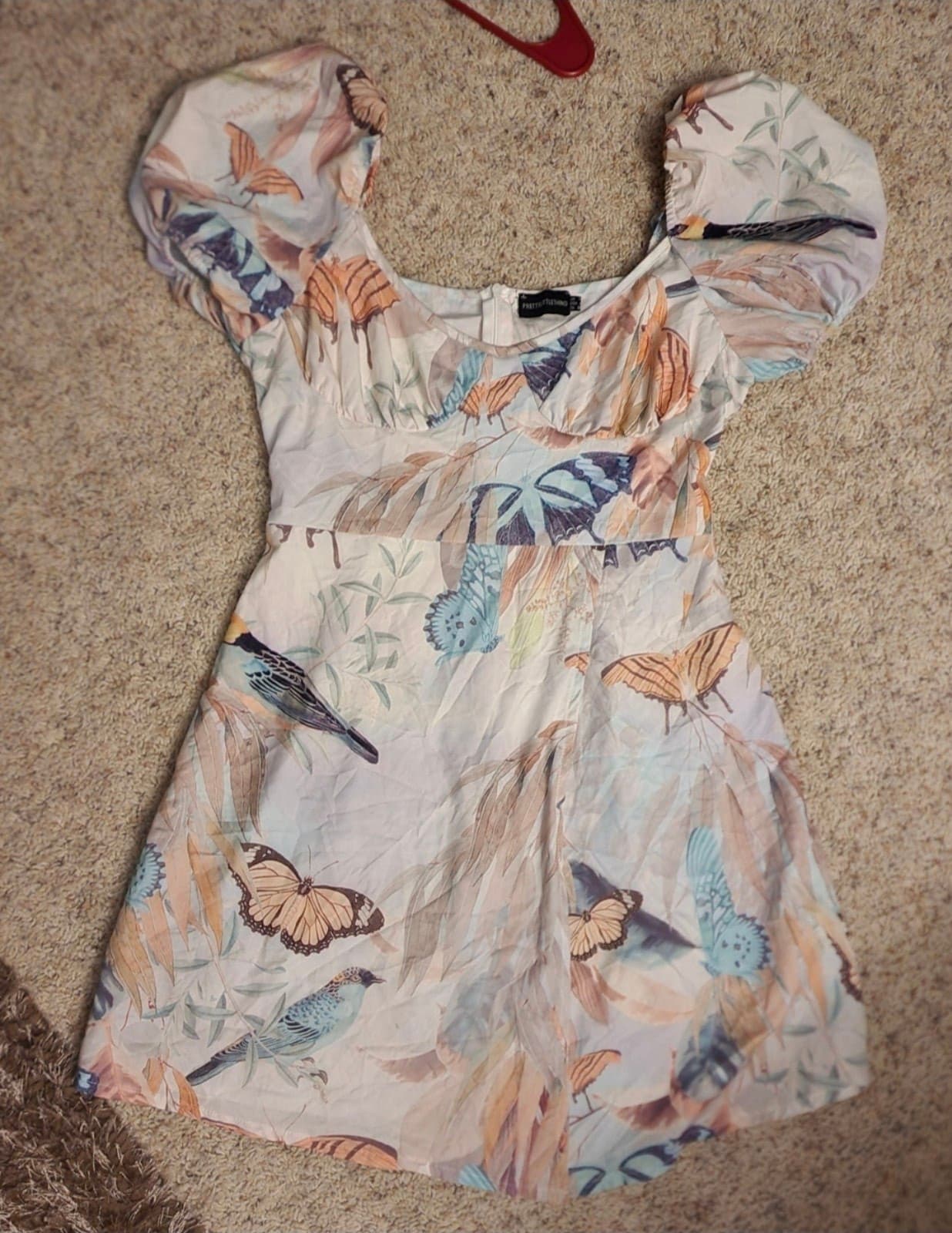 Butterfly Mini Dress by Pretty Little Things - Thumbnail 2