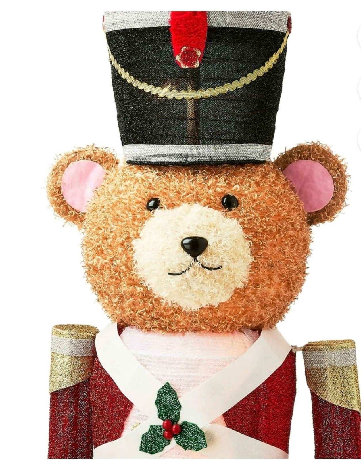 Christmas Nutcracker Bear 62in Collapsible - Thumbnail 3