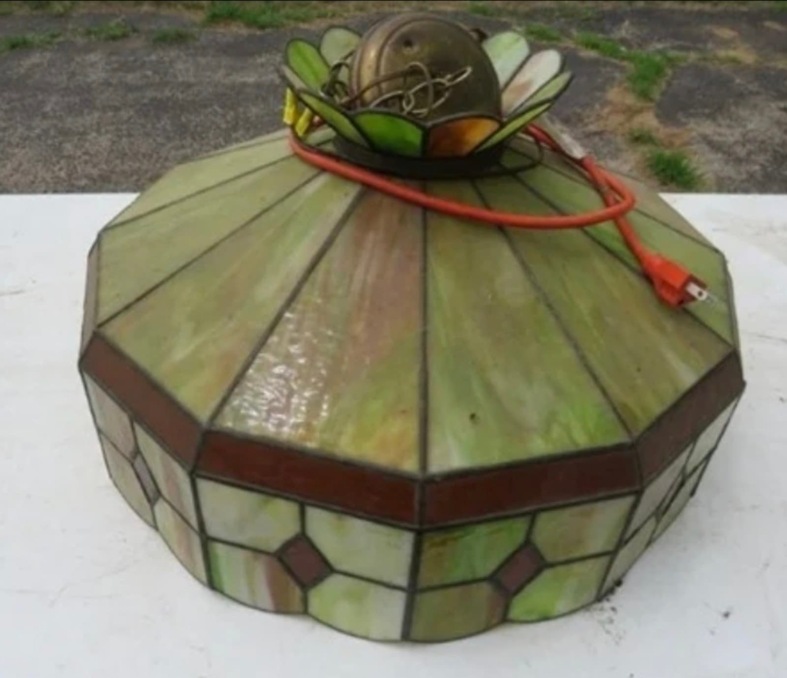 Vintage Tiffany Style Light - Image 1