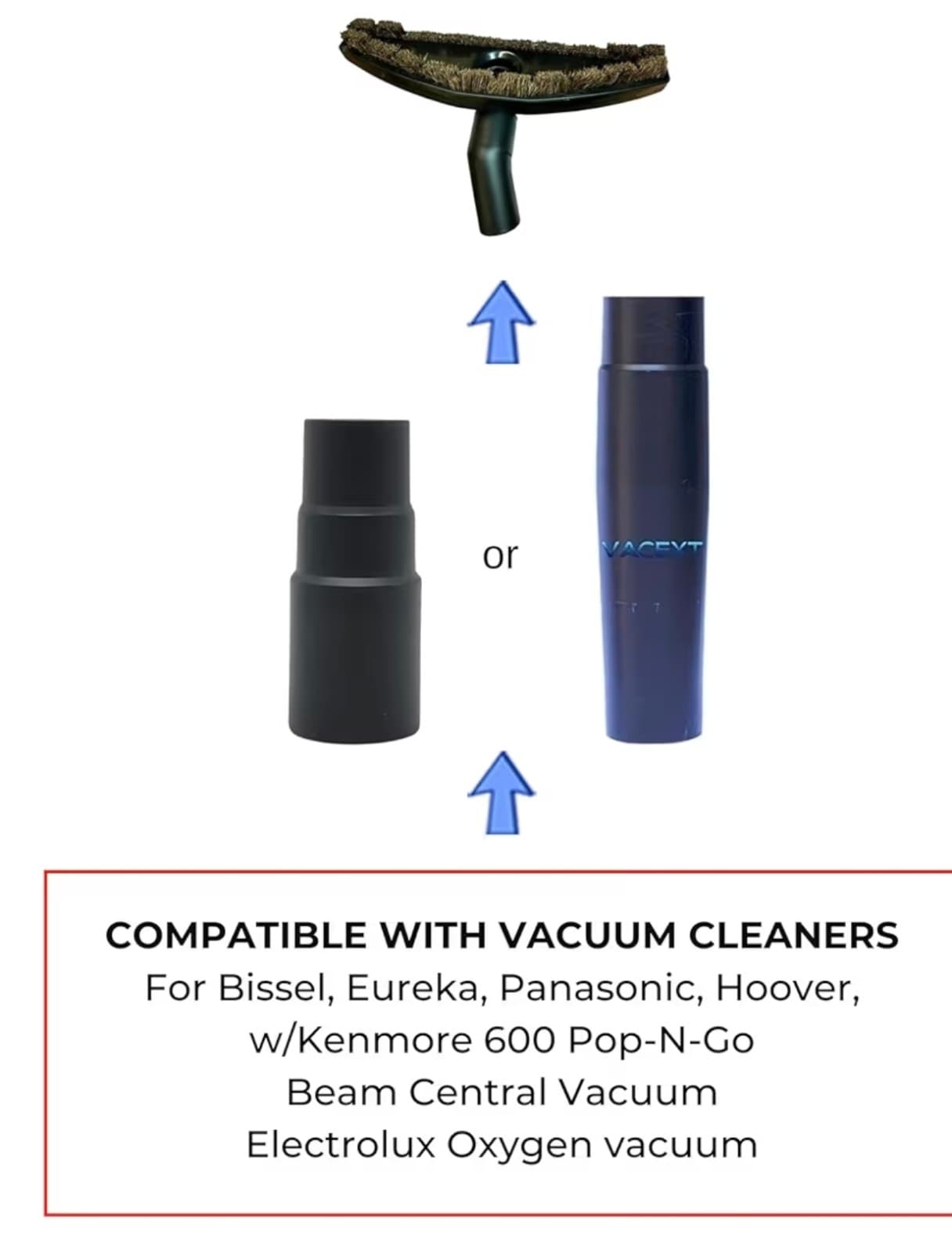 Replacement Vacuum Brush Head With 32MM Connection & 1-3/8-Inch to 1-1/4-Inch Ad - Thumbnail 5