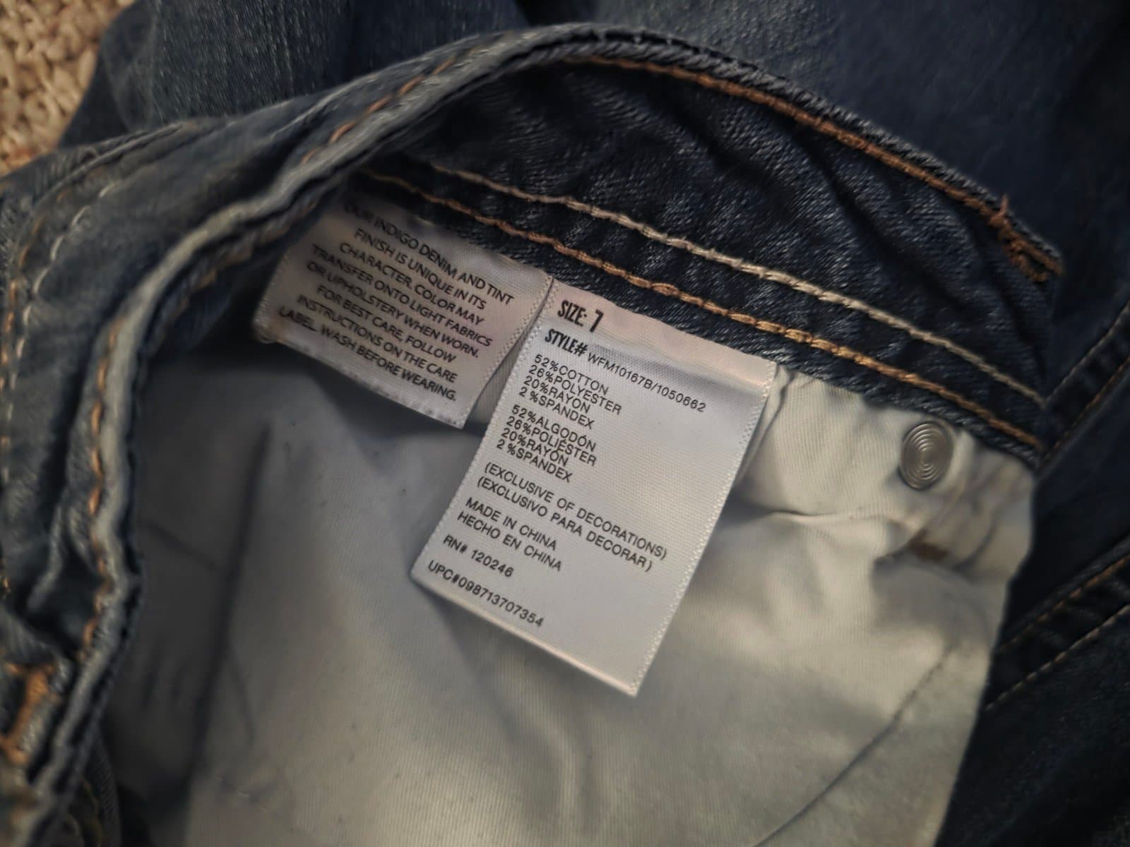 Women's Flare Leg Jeans sz 1 by Wallflower - Thumbnail 2