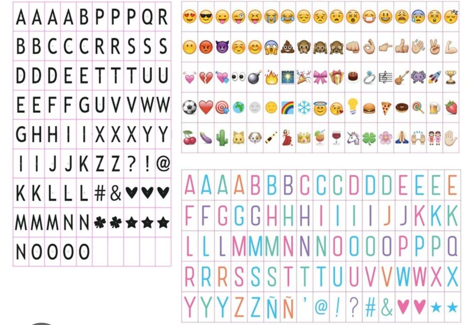 255 pcs Letters Numbers & Symbols Light Box Changeable Message - Image 1