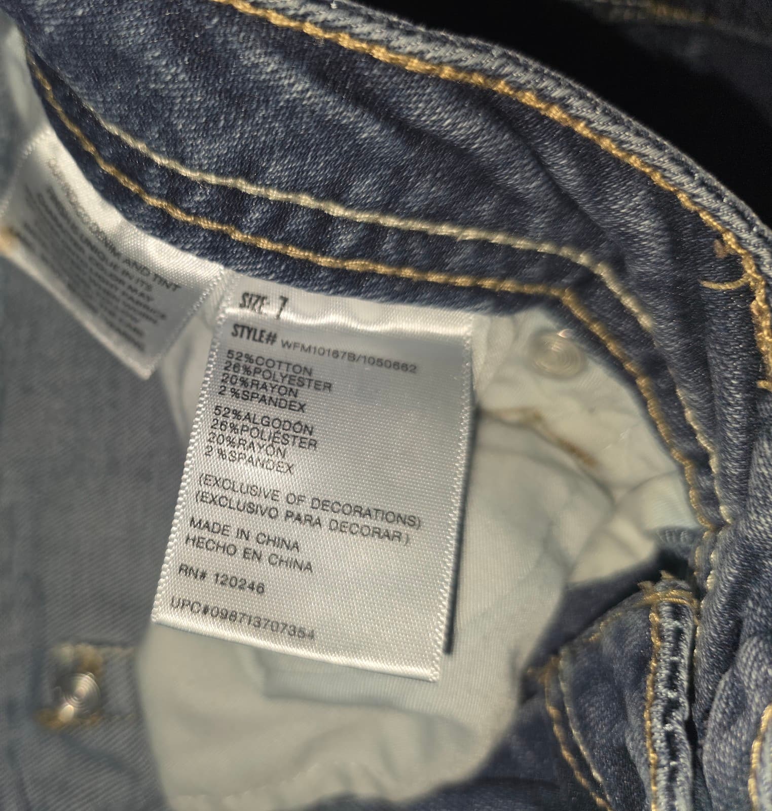 Women's Flare Leg Jeans sz7 - Thumbnail 2