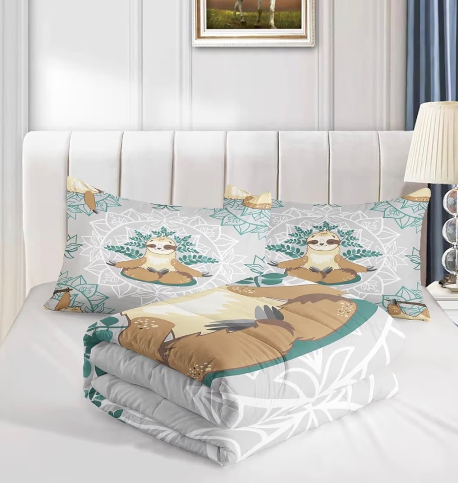 Sloth Comforter Set, Full Size - Thumbnail 3