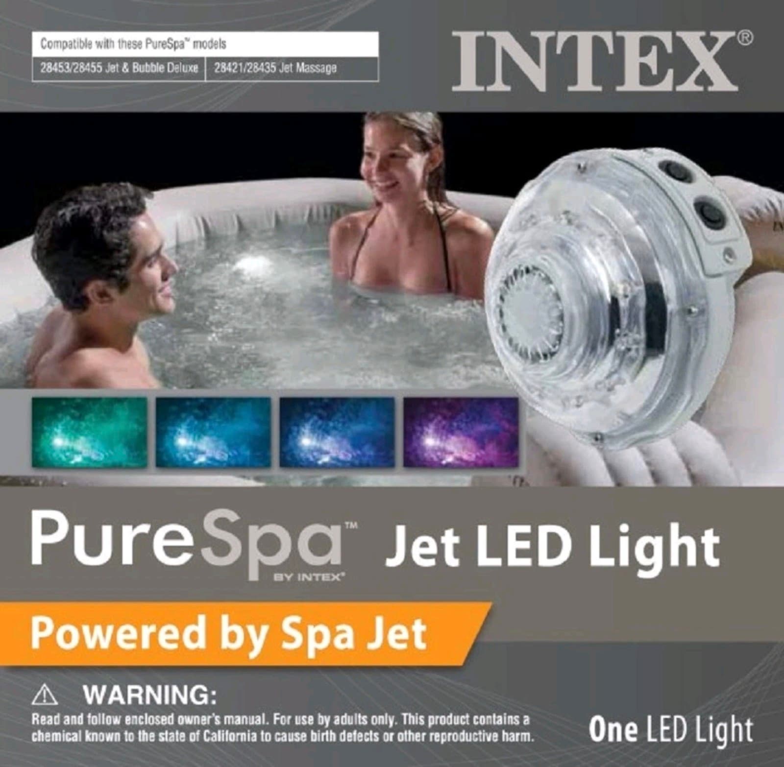 Intex PureSpa Jet LED Light Pure Spa 28504E - Thumbnail 2