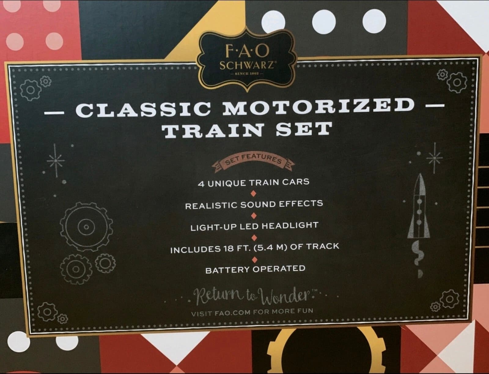 FAO Schwarz Motorized Train Set - 30 Piece - Thumbnail 4