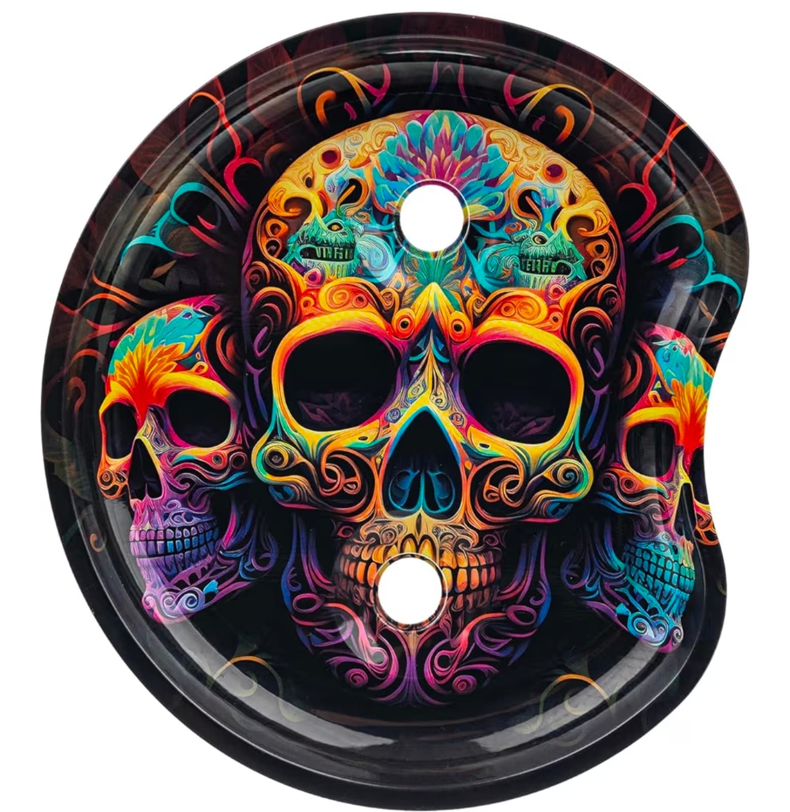 Portable Rolling Tray Metal Plate Cone Loader Foldable - Thumbnail 3