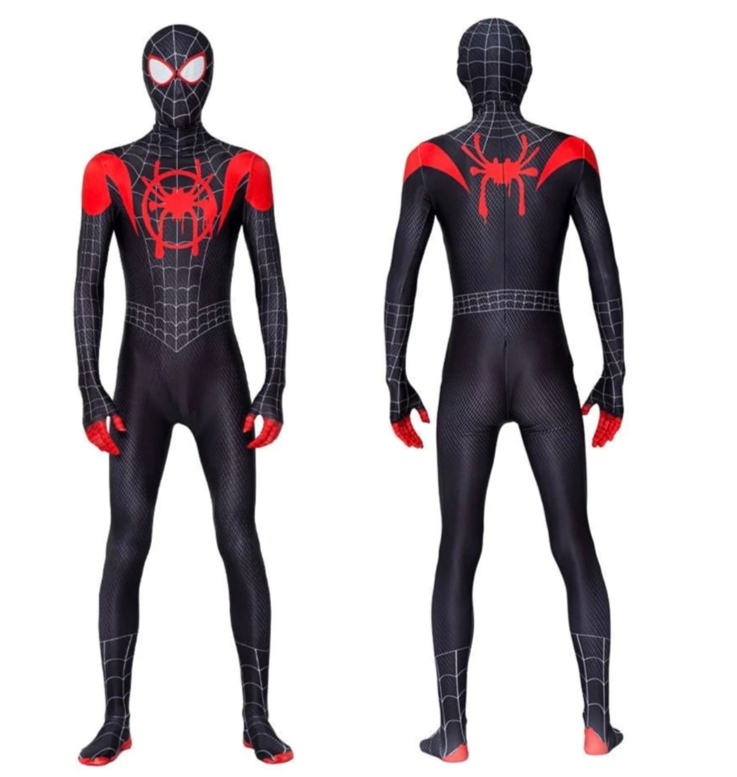 Spiderman Miles Morales Costume Mens sz Large - Thumbnail 4