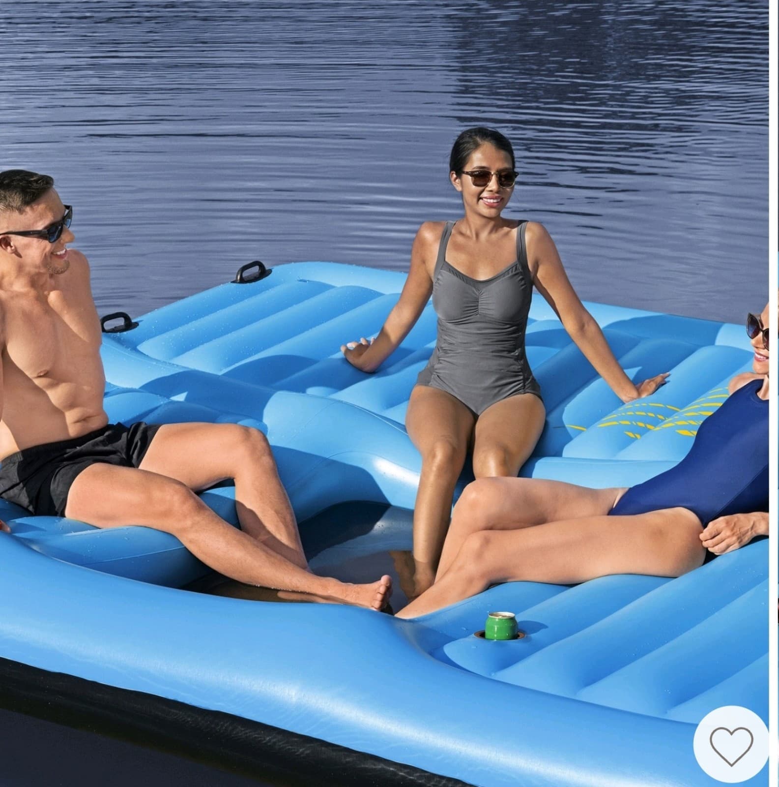 Bestway Hydro Force Detachable Summer Slide 5 Person Inflatable Activity Island - Thumbnail 3