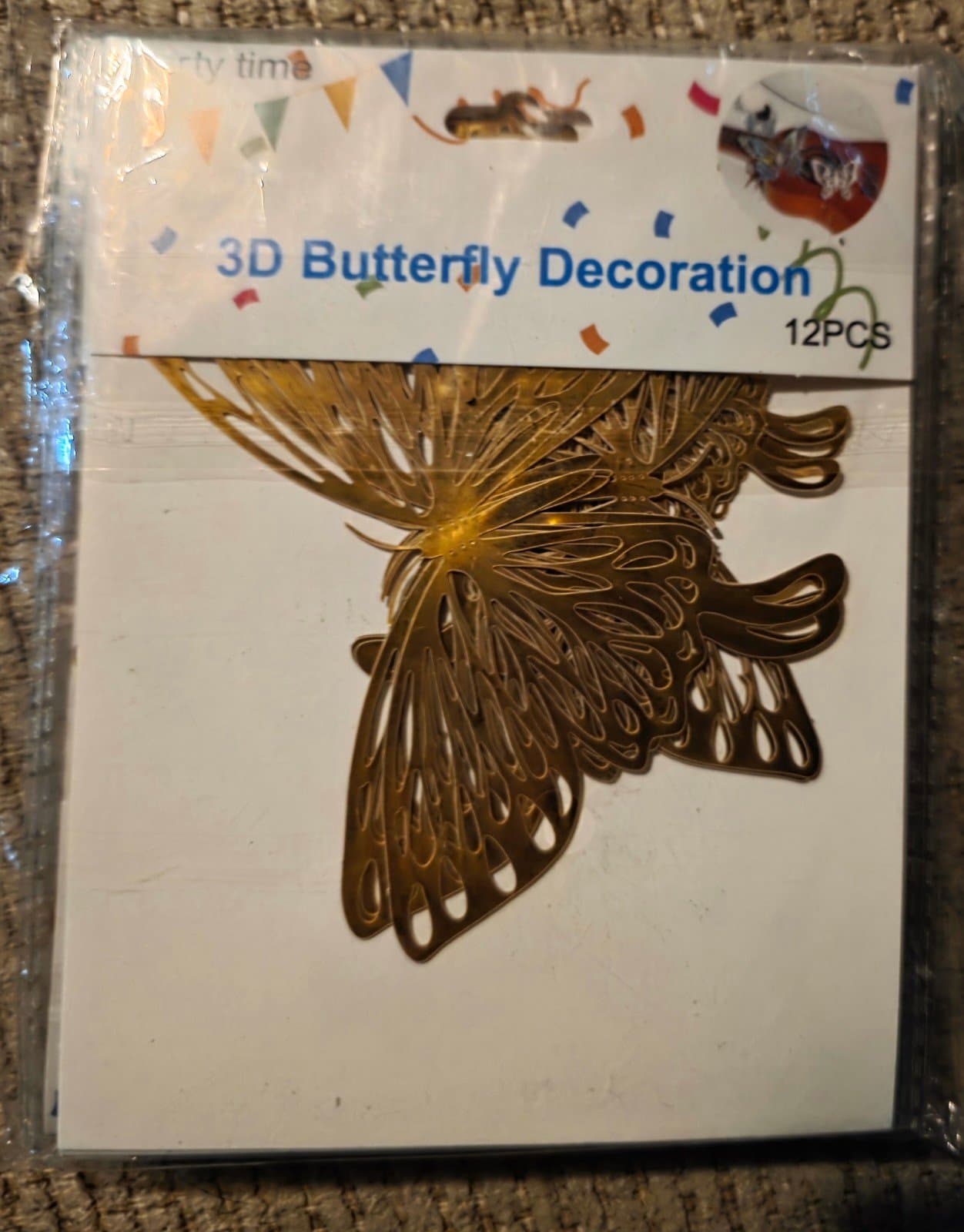 Butterfly Wall Stickers Art Decals DIY Removable Sticker 12 pack - Thumbnail 9