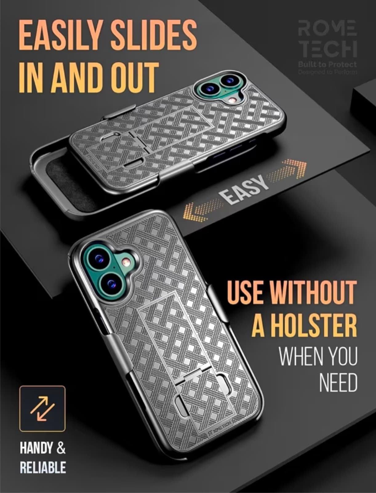 iPhone 16 Case with Belt Clip & Holster - Thumbnail 5