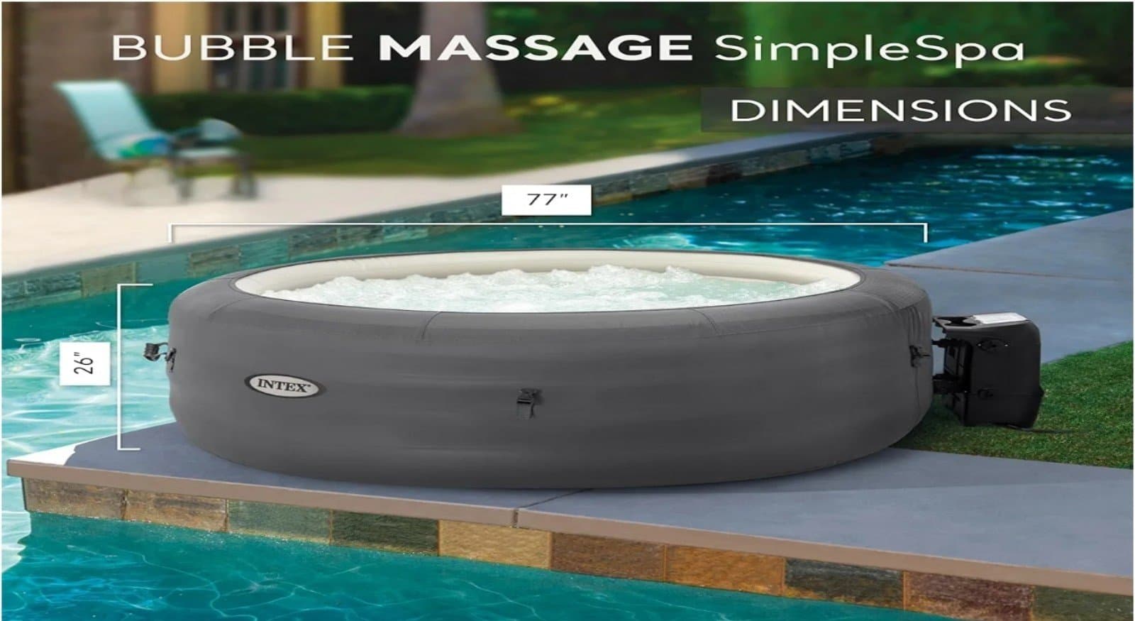 Intex SimpleSpa Inflatable Bubble Massage Spa - Thumbnail 5