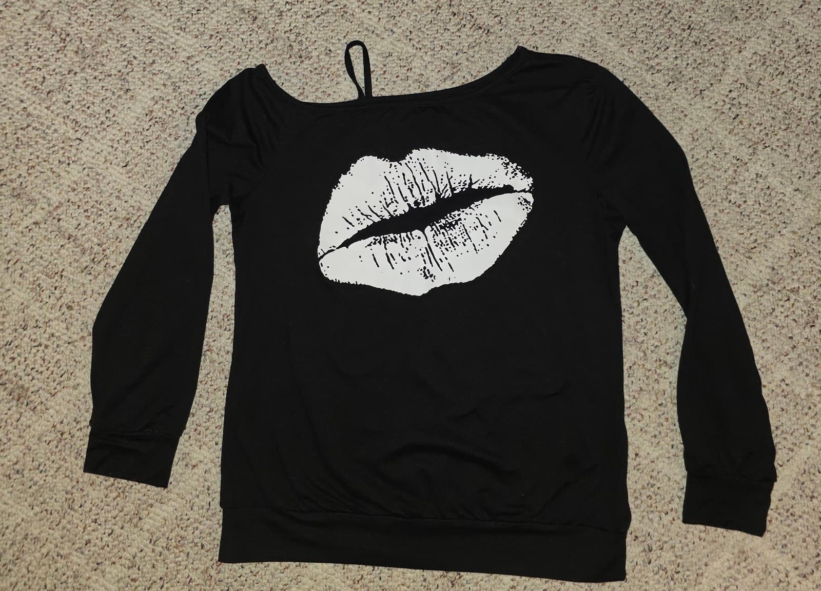 Women's Sweatshirt sz S Cold Shoulder - Image 1