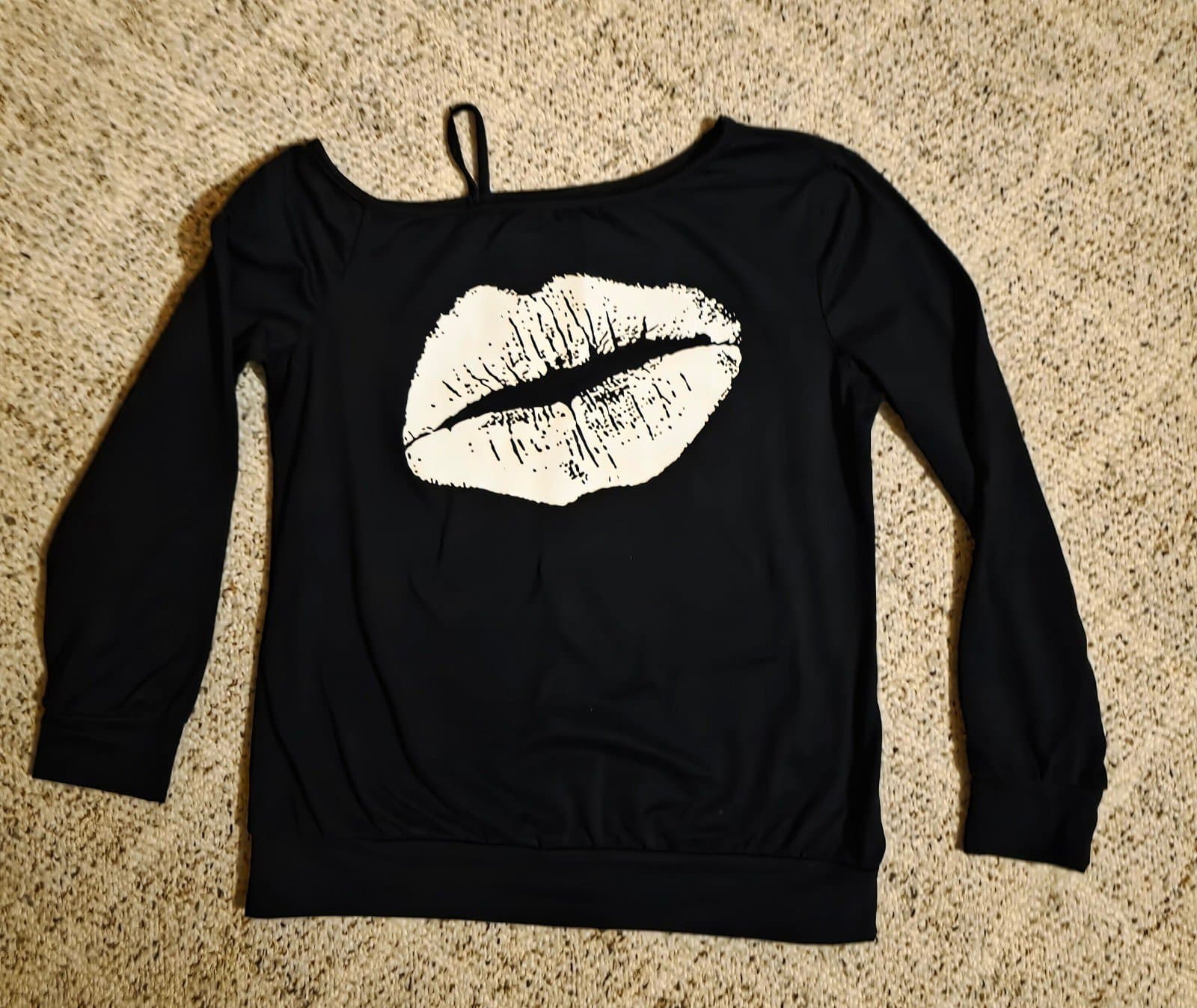 Women's Sweatshirt sz S Cold Shoulder - Thumbnail 2