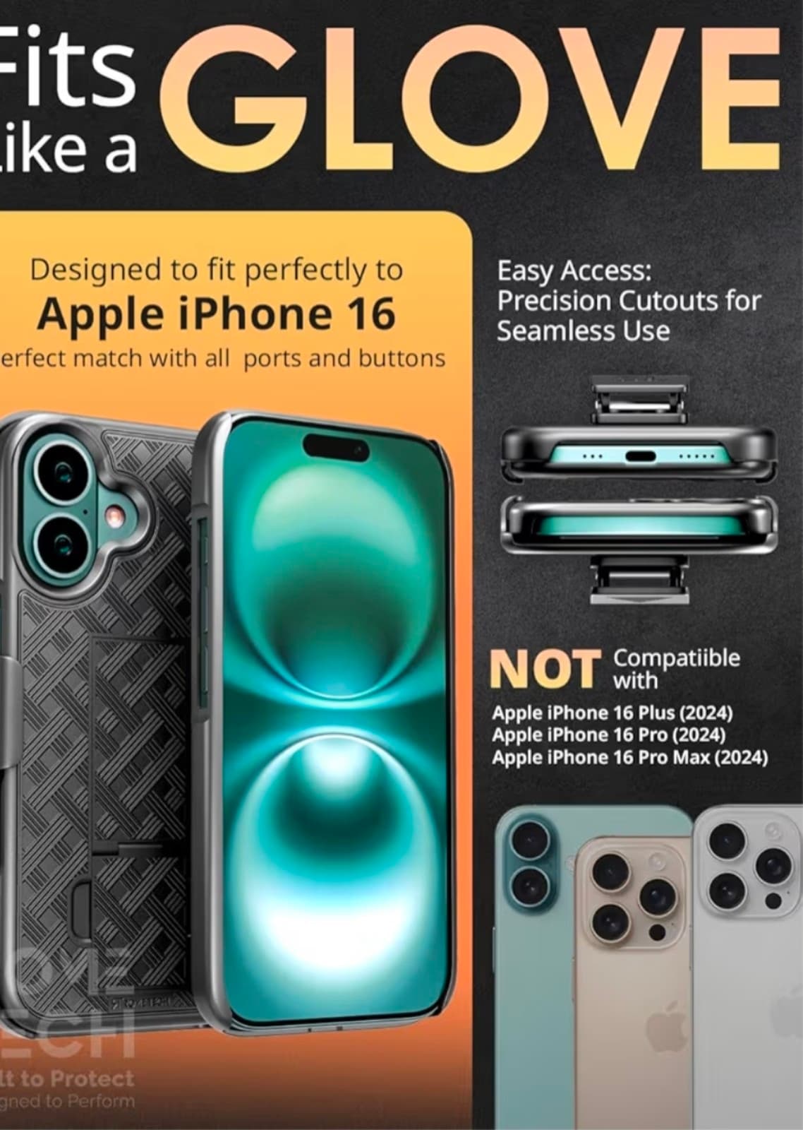 iPhone 16 Case with Belt Clip & Holster - Thumbnail 2