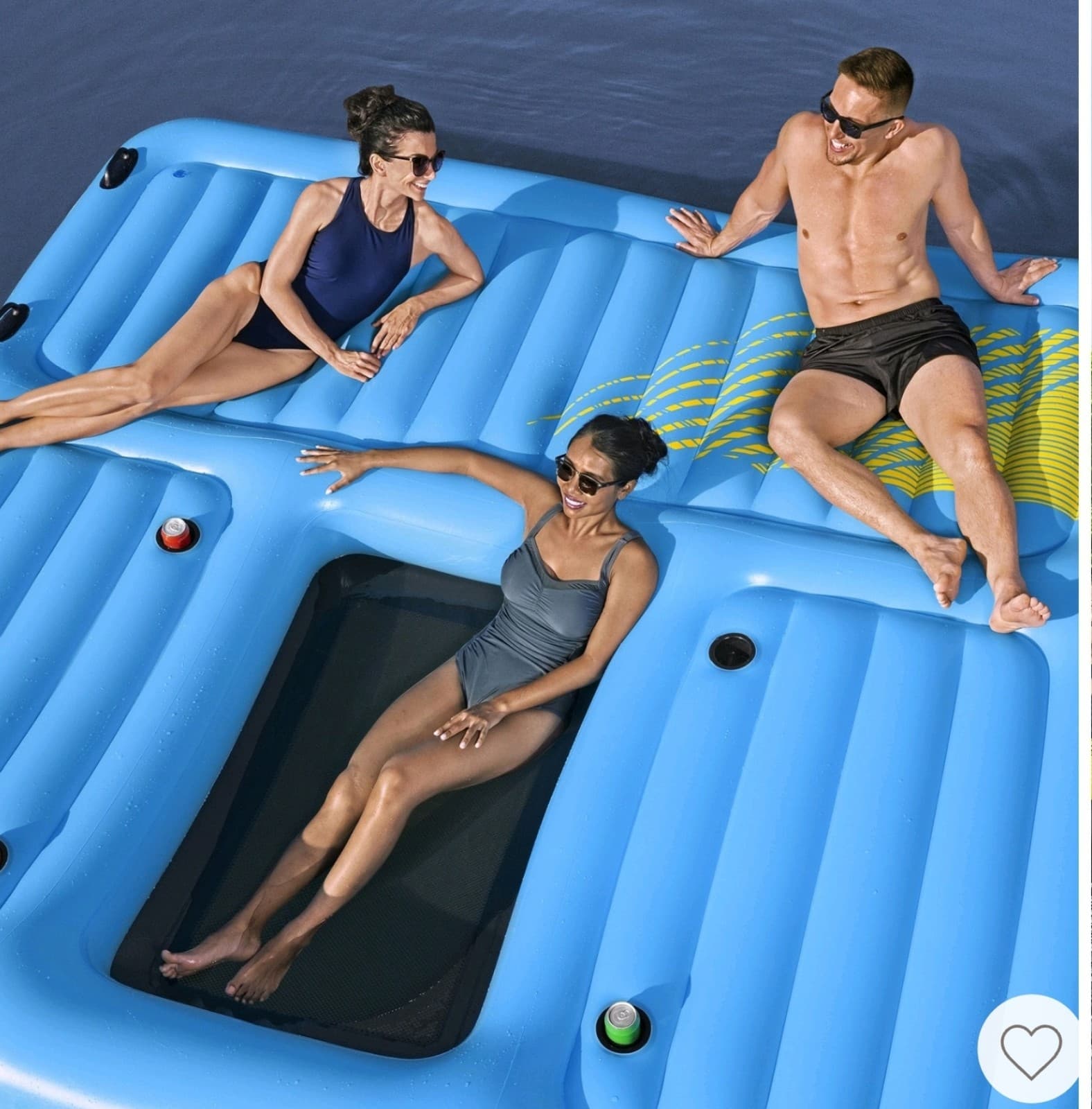 Bestway Hydro Force Detachable Summer Slide 5 Person Inflatable Activity Island - Thumbnail 4