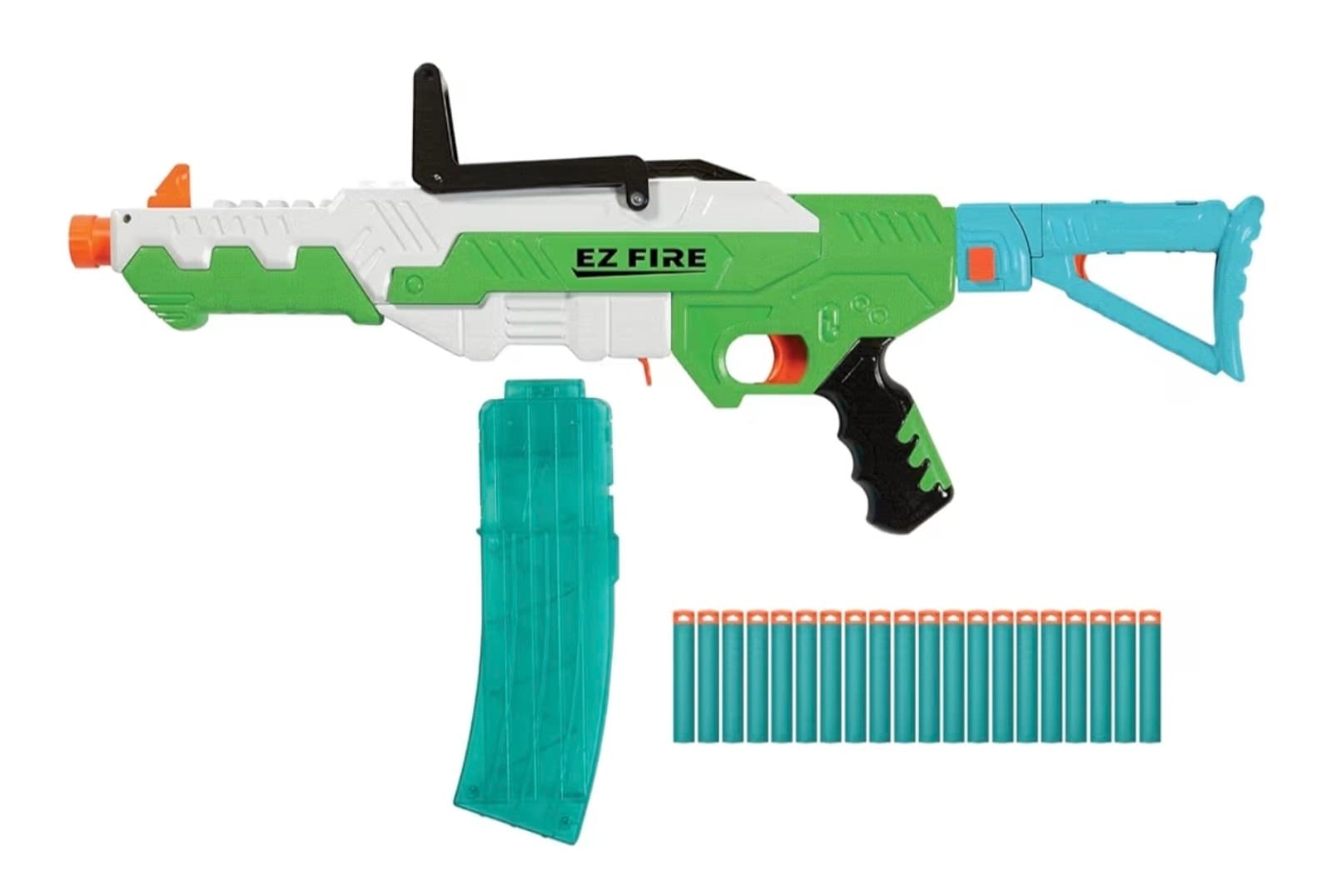 Air Warriors: EZ Fire Blaster - Rifle Dart Blaster, 20 Accu-Blast Darts & Banana - Image 1