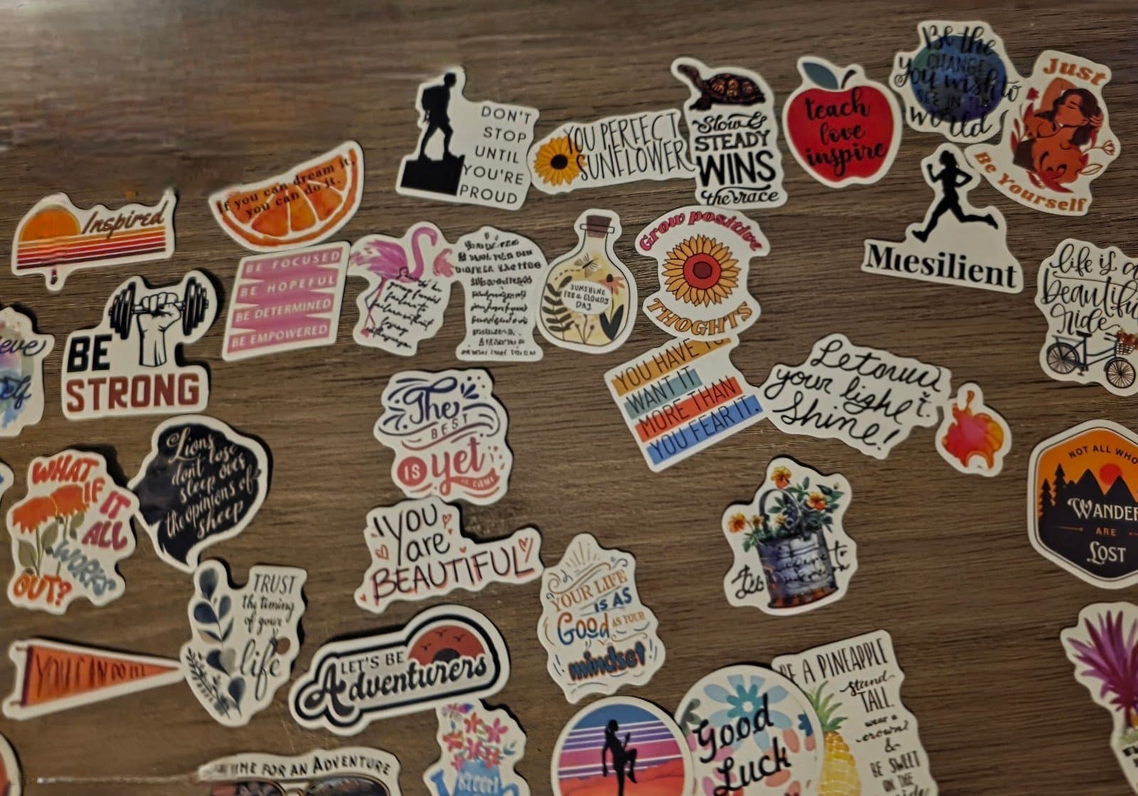 Inspirational / Funny Sticker Assortment 50ct - Image 1