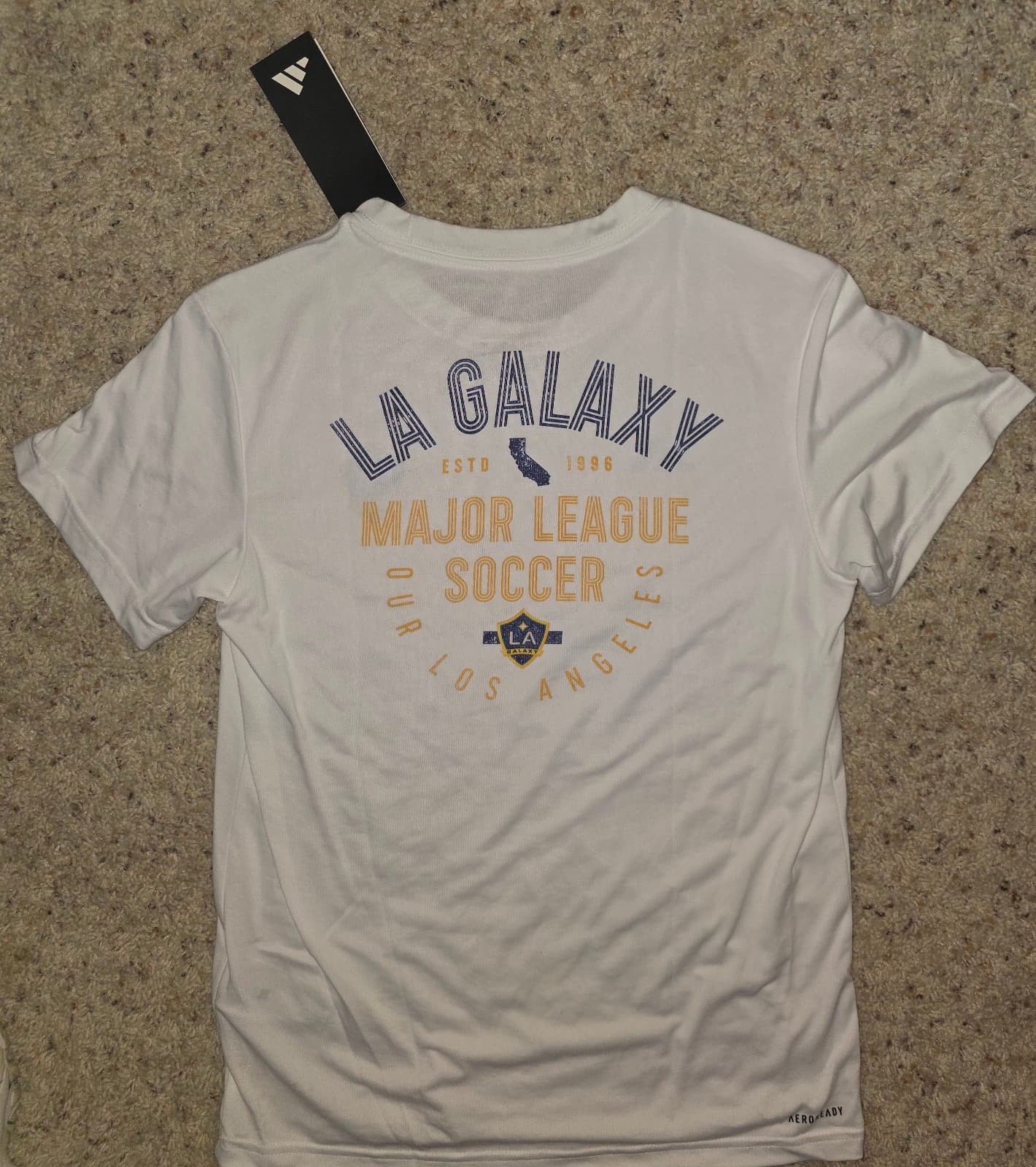 Men's Adidas Soccer Shirt sz XS La Galaxy - Thumbnail 7