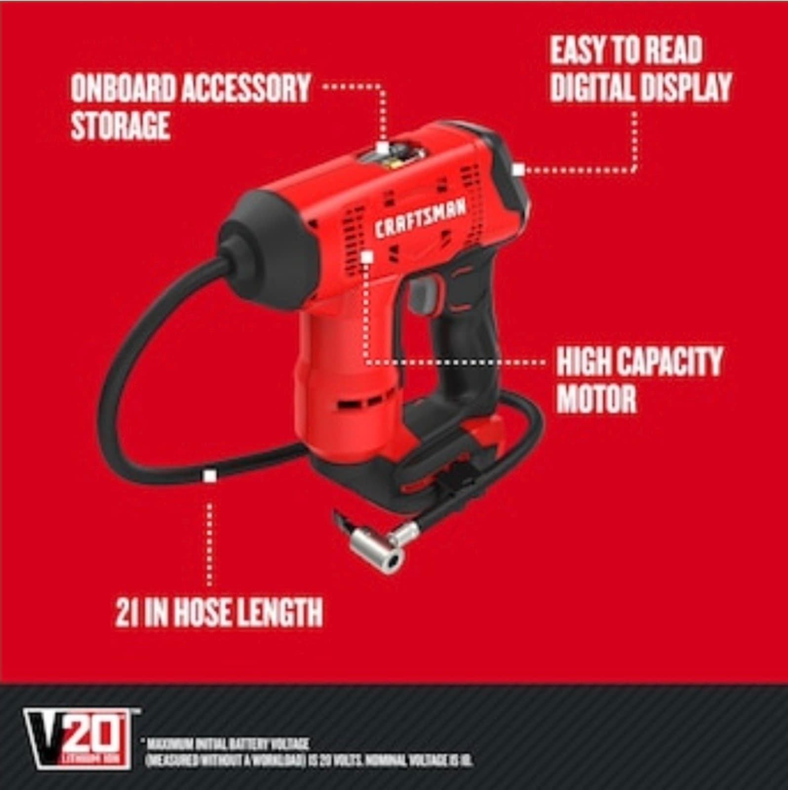 CRAFTSMAN Air Inflator 20v - Thumbnail 2