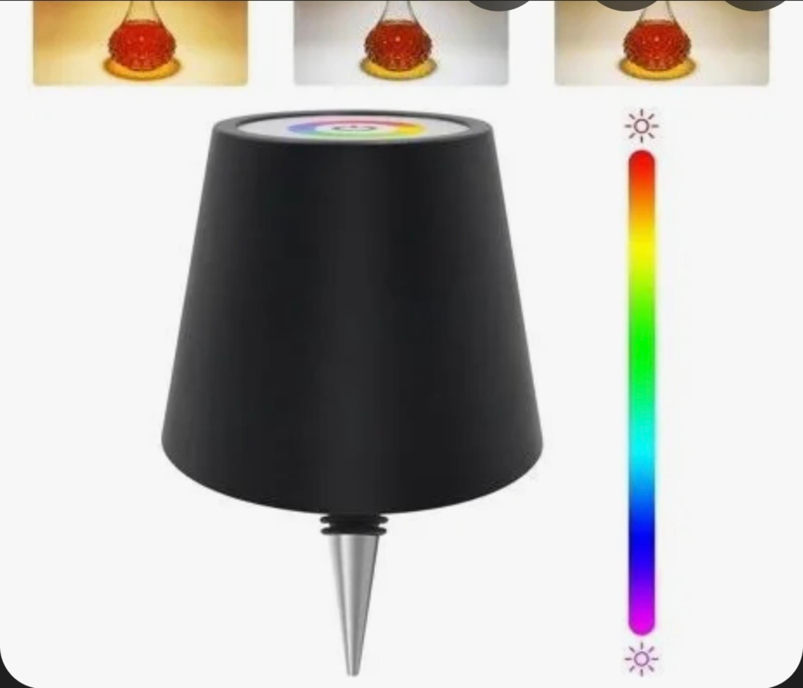 Wireless LED Wine Bottle Lamp RGB - Thumbnail 2