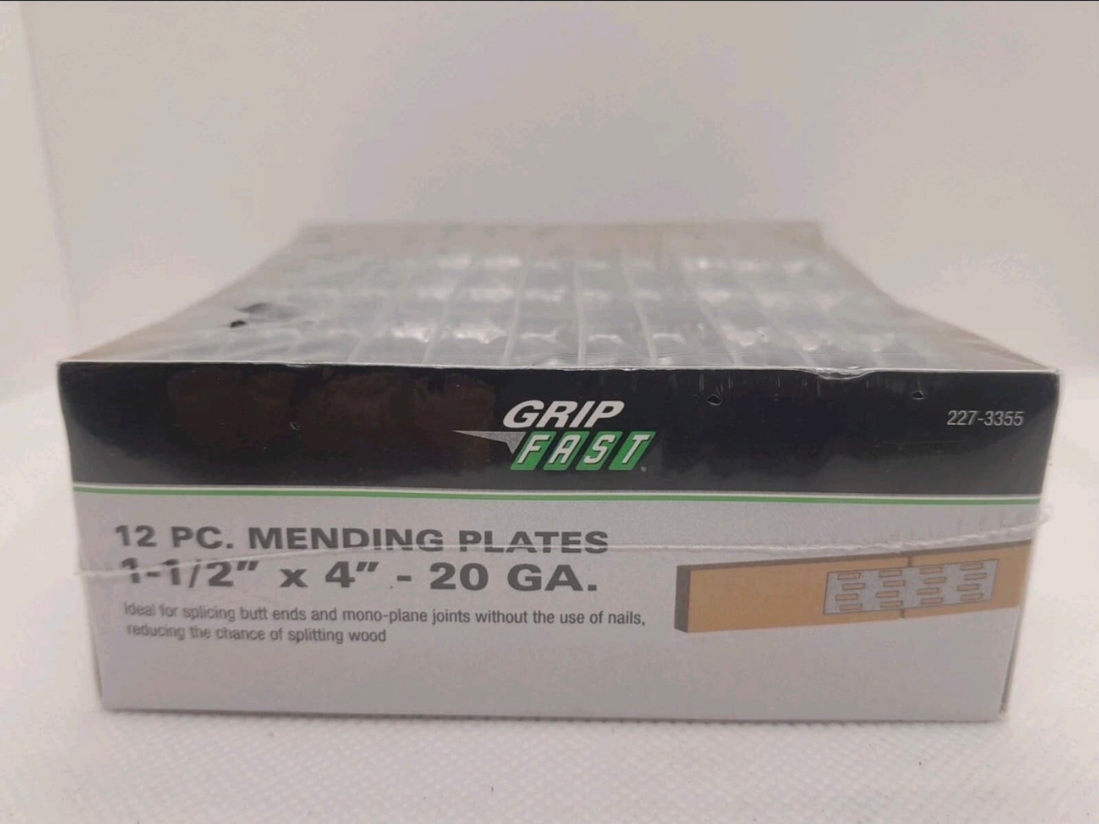 Steel Mending Plate, 1- 1/2'' x 4” 20 Gauge 12 pack New - Thumbnail 2